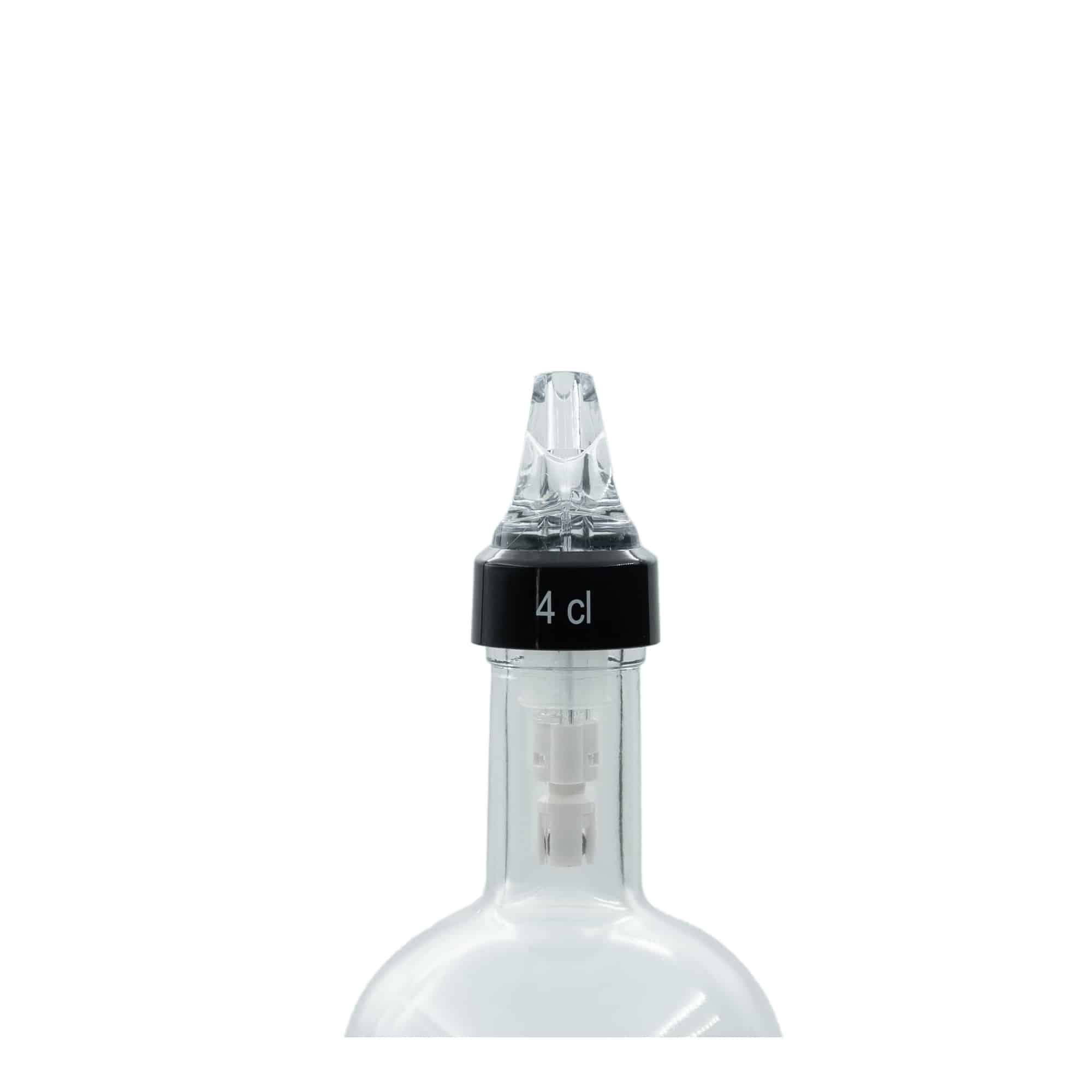 Doseerdop 'Auto Pour' 4 cl, PE-kunststof, transparant