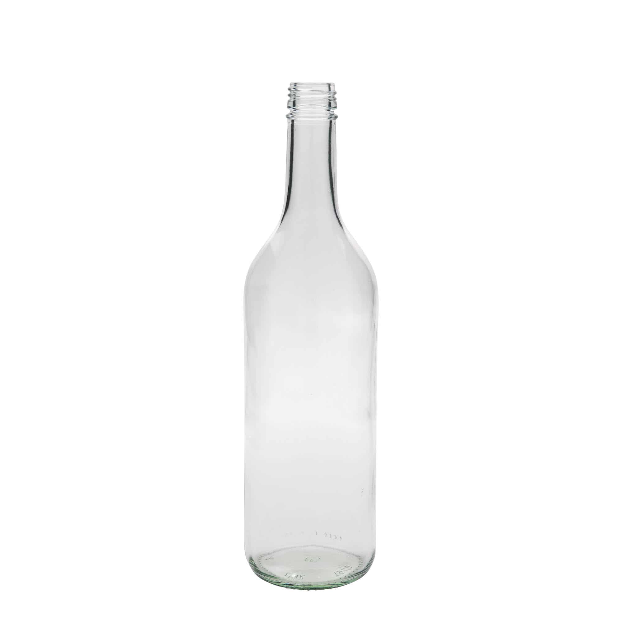 Glazen fles 'Bordeaux', 750 ml, monding: PP 28 Glazen fles 'Bordeaux', 750 ml, monding: PP 28