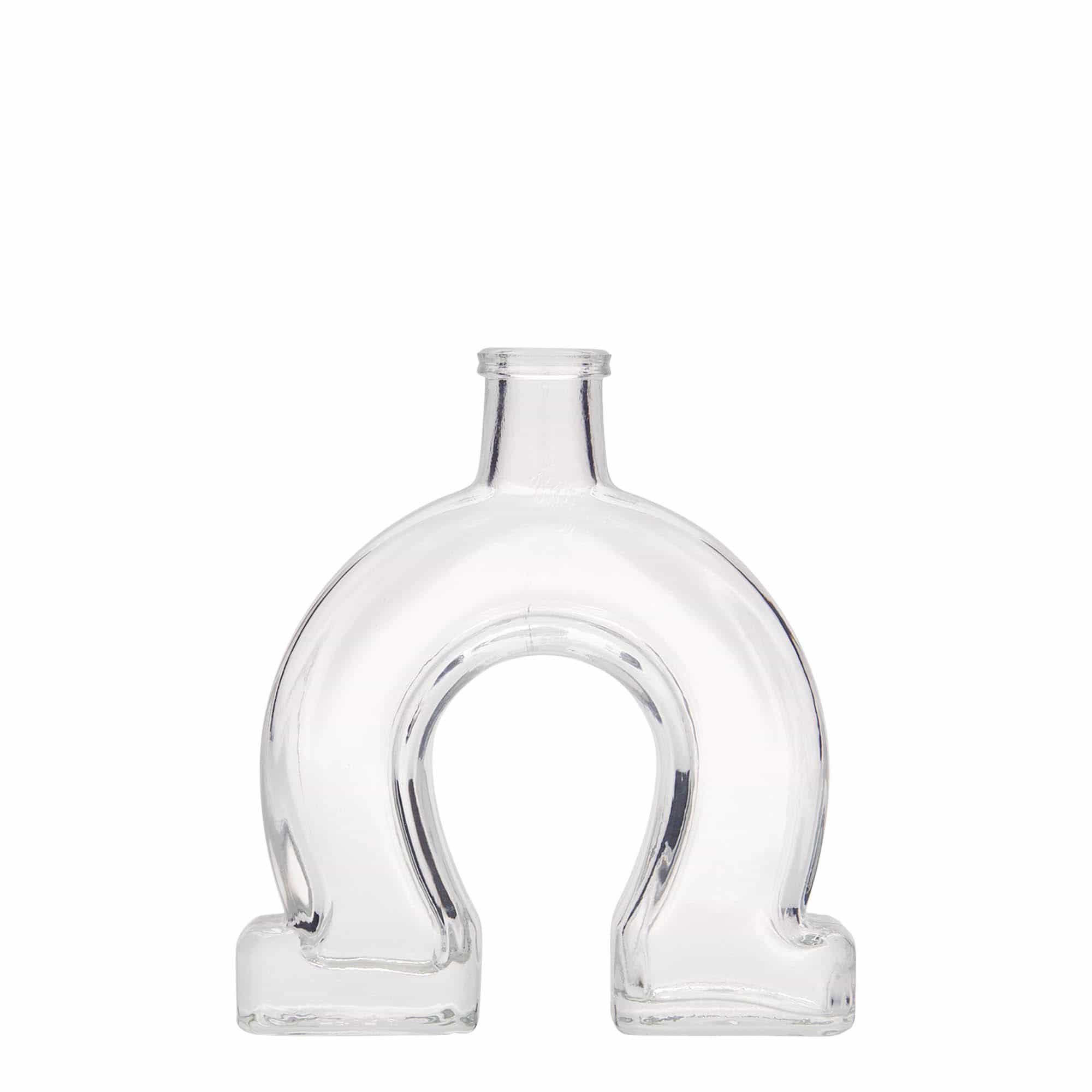 Glazen fles 'Hoefijzer', 100 ml, monding: kurk Glazen fles 'Hoefijzer', 100 ml, monding: kurk