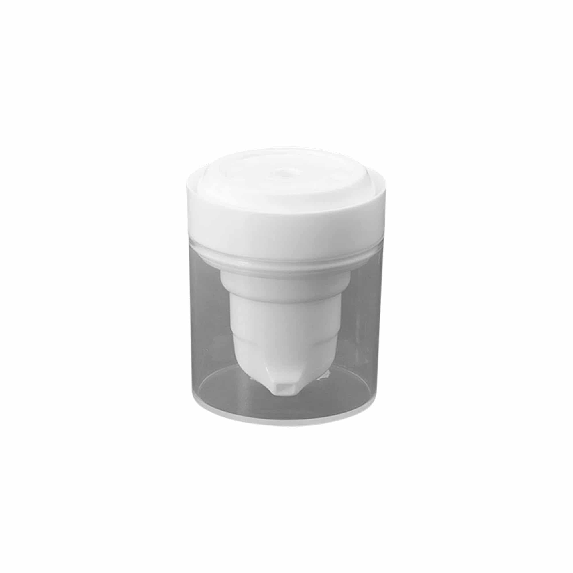 Airless Dispenser Pompkop 'Micro', PP-kunststof, wit