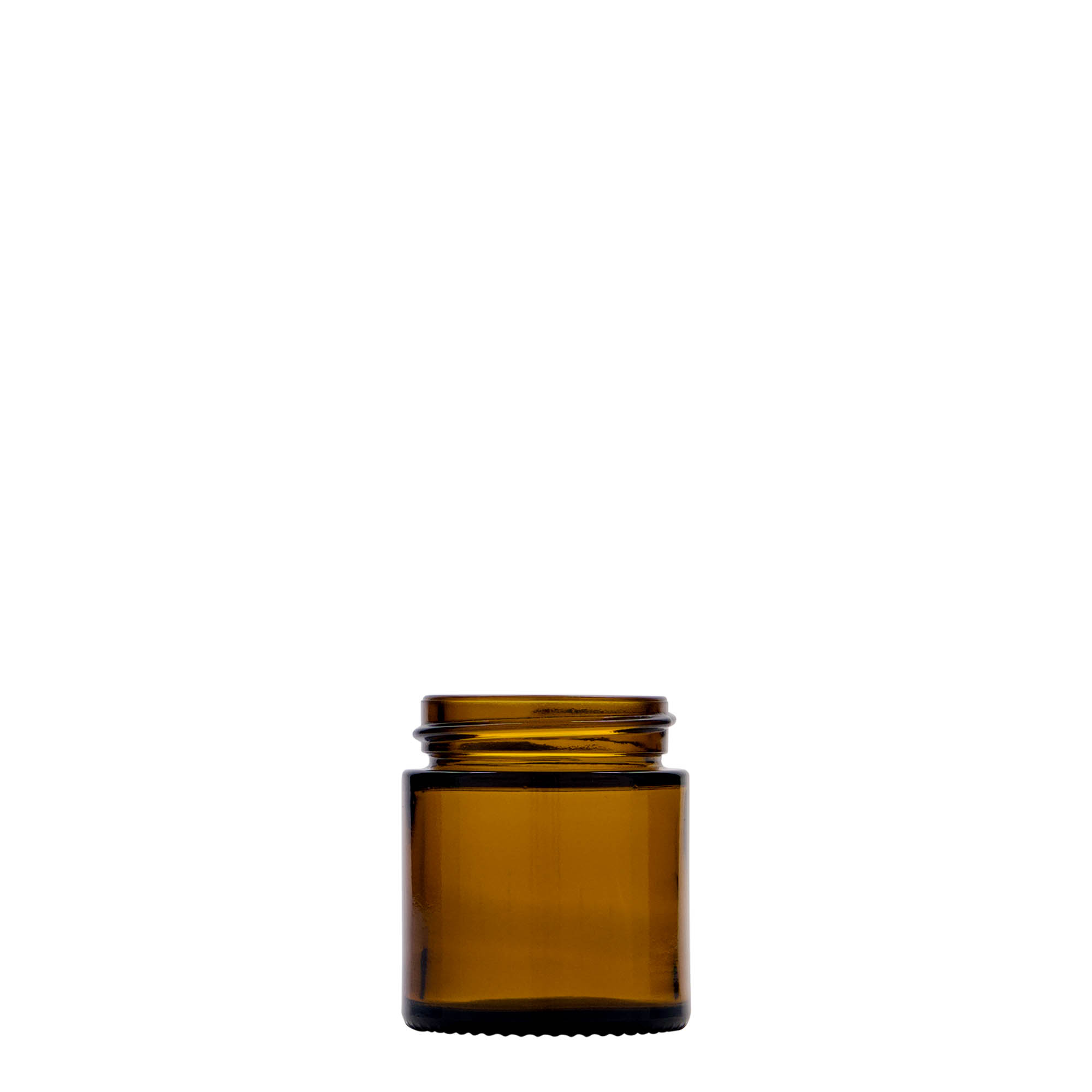 30 ml potje 'Brown Line', glas, bruin, opening: schroefdop