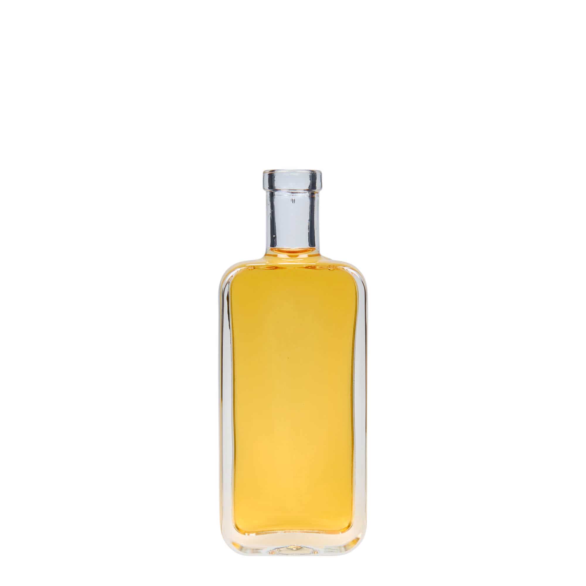 100 ml glazen fles 'Nice', rechthoekig, opening: kurk