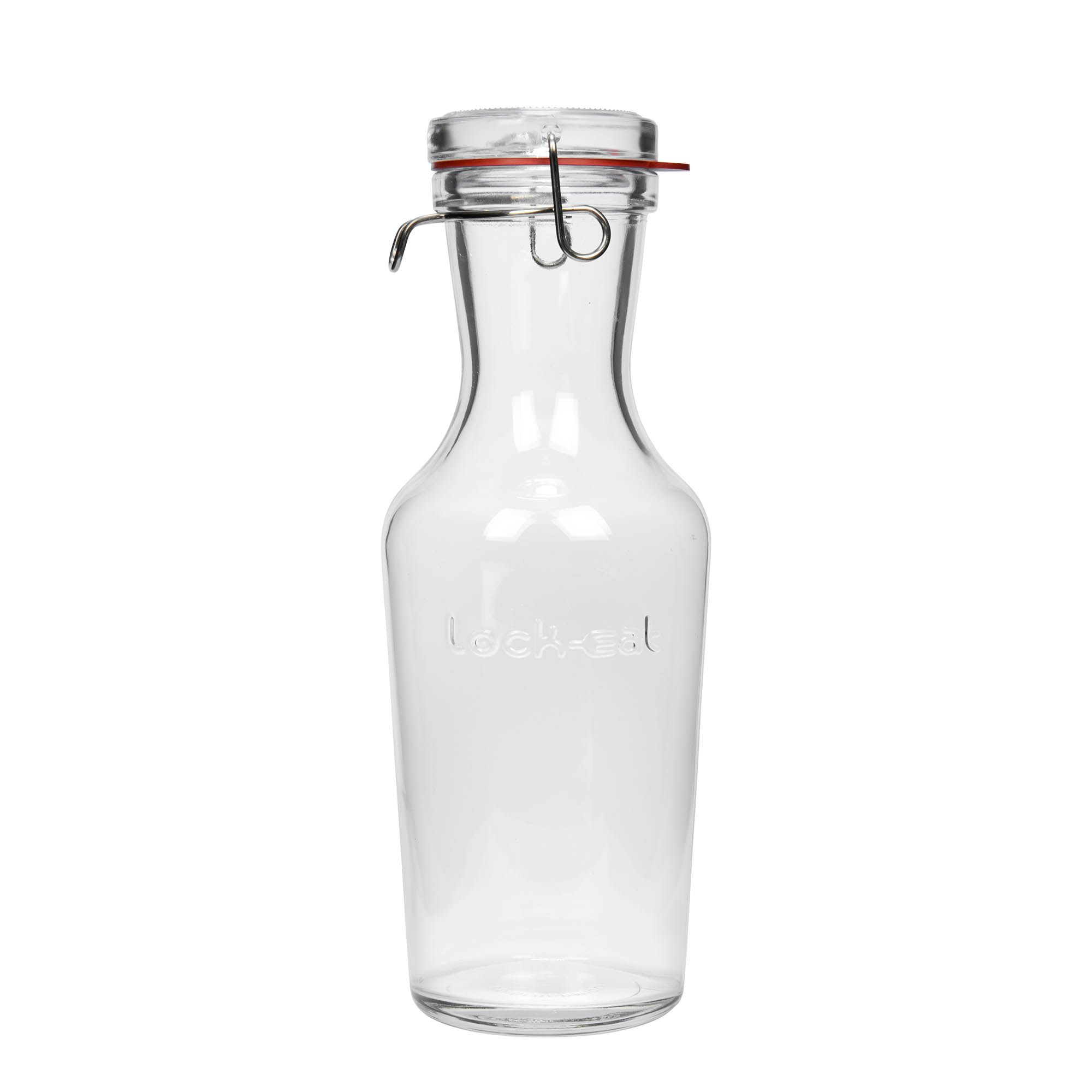 1.000 ml glazen karaf 'Lock-Eat', mondstuk: draadsluitingsbeugel 1.000 ml glazen karaf 'Lock-Eat', mondstuk: draadsluitingsbeugel