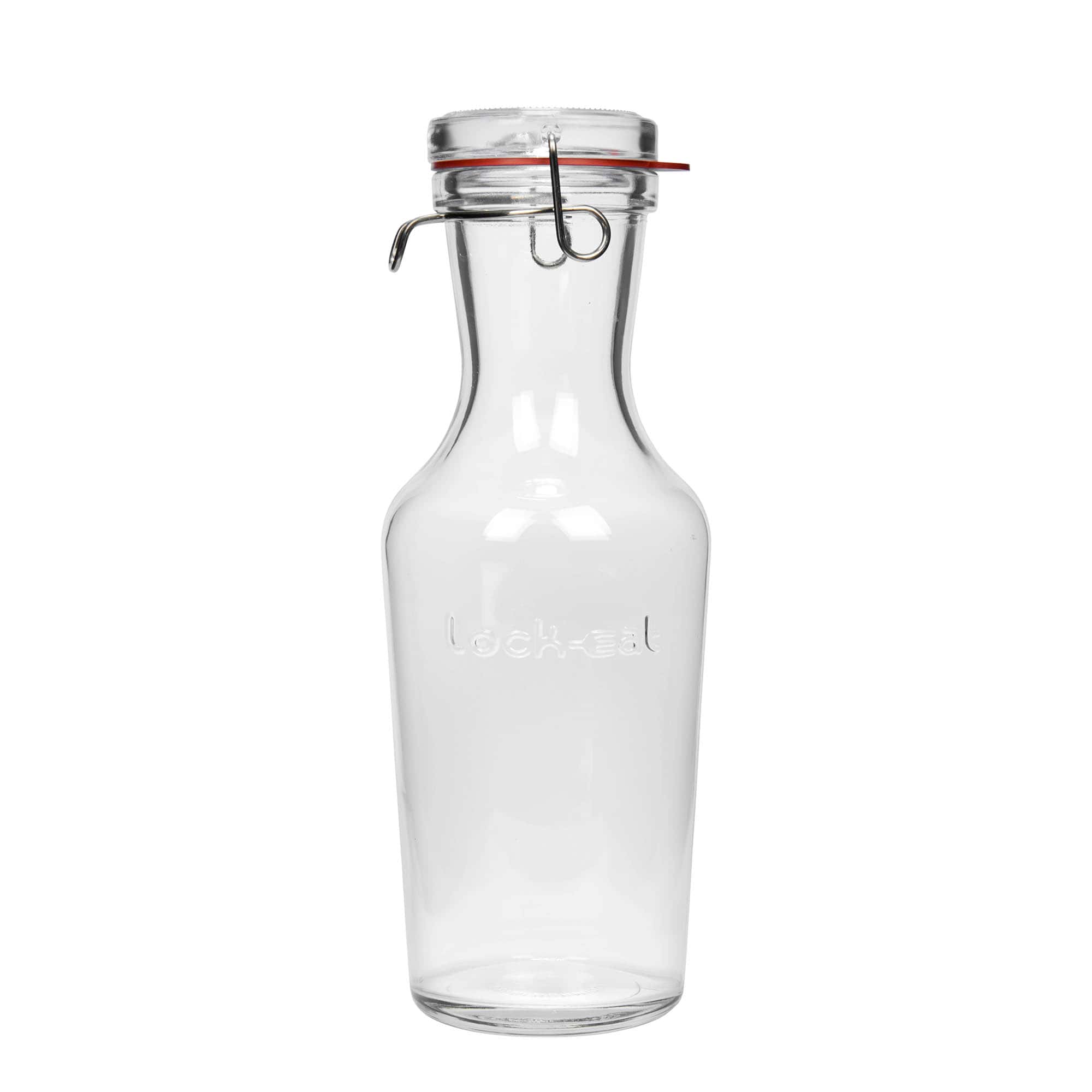 1.000 ml glazen karaf 'Lock-Eat', mondstuk: draadsluitingsbeugel