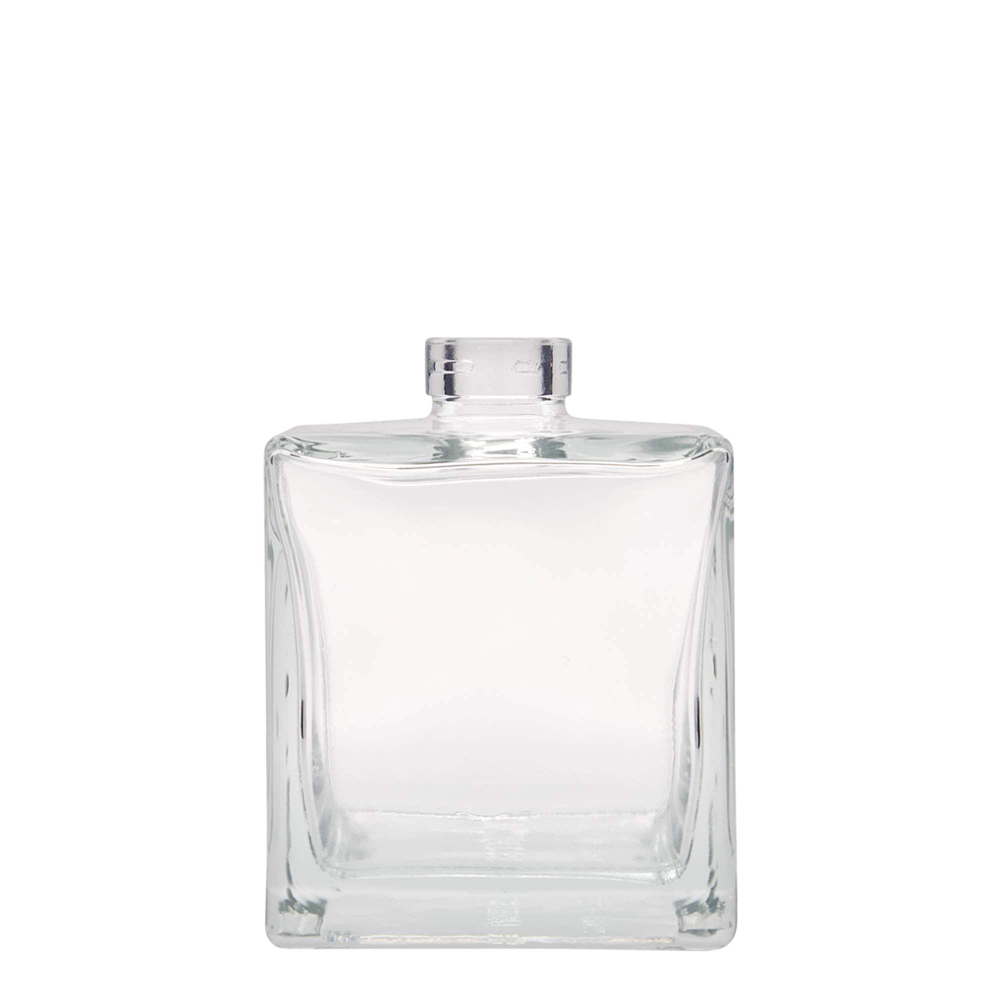 500 ml glazen fles 'Cube', vierkant, opening: kurk