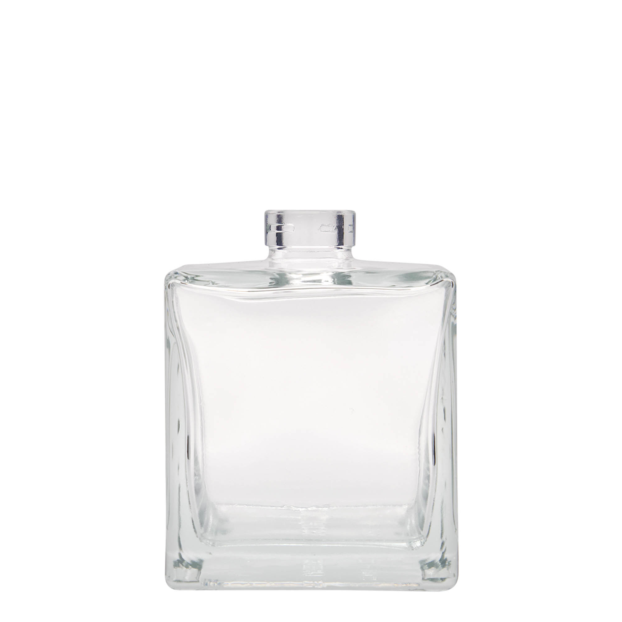 500 ml glazen fles 'Cube', vierkant, opening: kurk