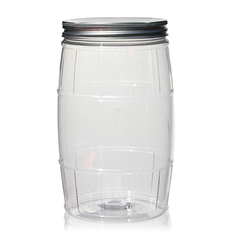 1.500 ml PET-blik 'vat', kunststof, opening: 100/400