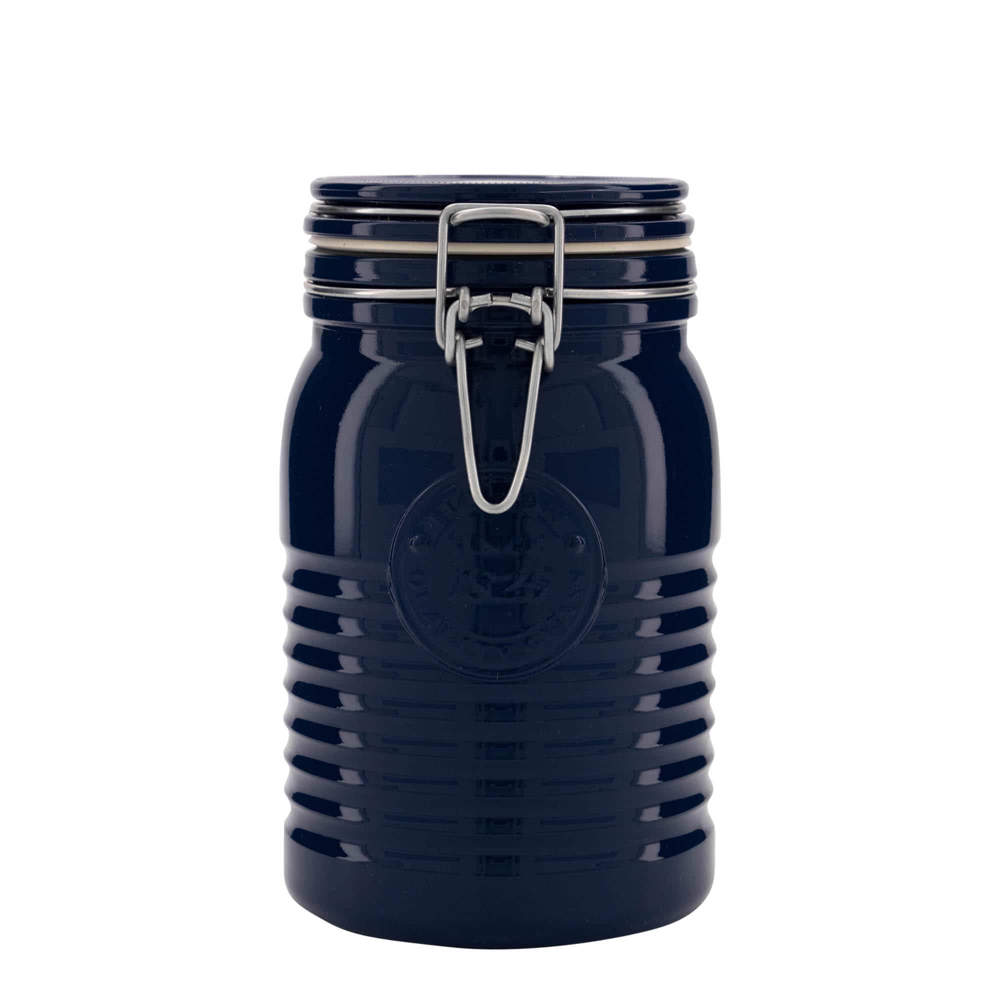 Pot met beugelsluiting 'Officina 1825', 1000 ml, blauw, monding: beugelsluiting Pot met beugelsluiting 'Officina 1825', 1000 ml, blauw, monding: beugelsluiting