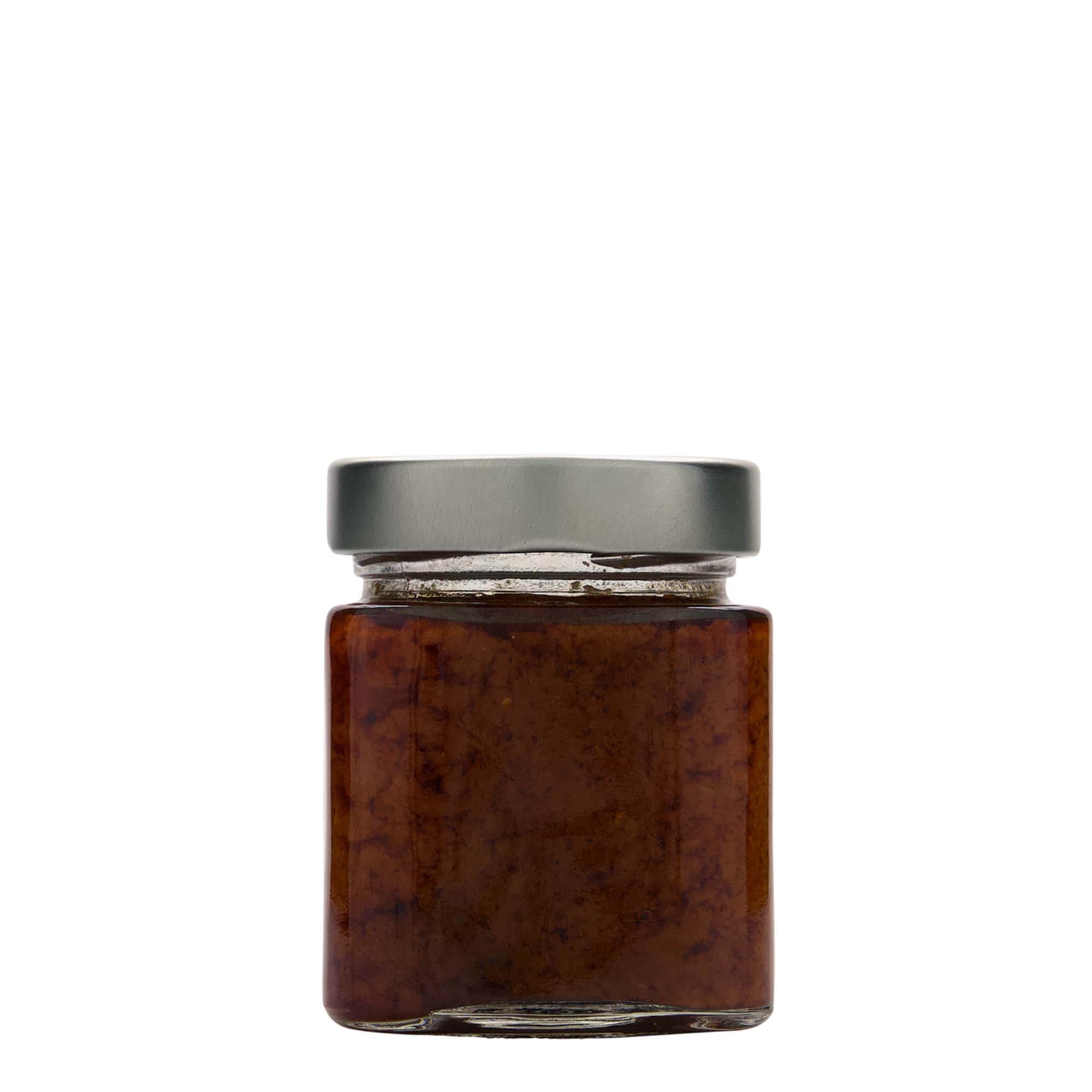 212 ml vierkantglas 'Ikarus', opening: Deep-Twist-Off (DTO 63)