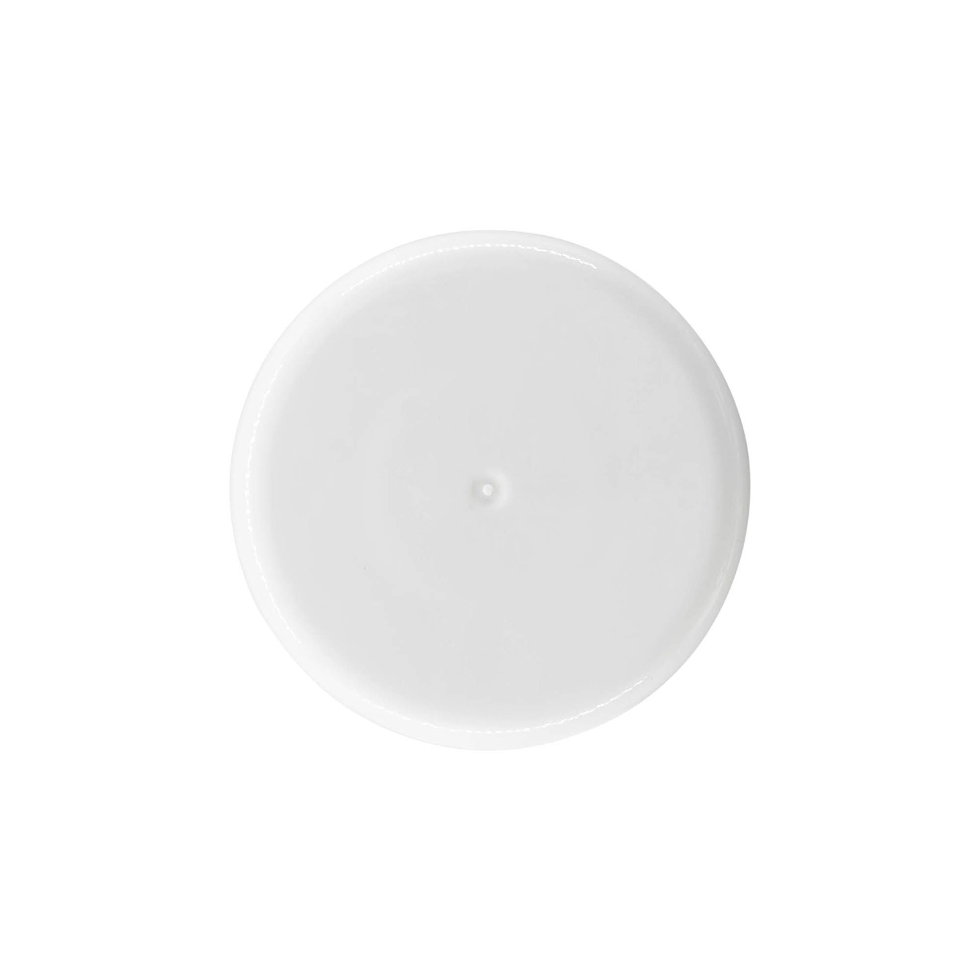 Schroefdop ronde fles met spuitinzet, PE-kunststof, wit, voor opening: GL 22 Schroefdop ronde fles met spuitinzet, PE-kunststof, wit, voor opening: GL 22