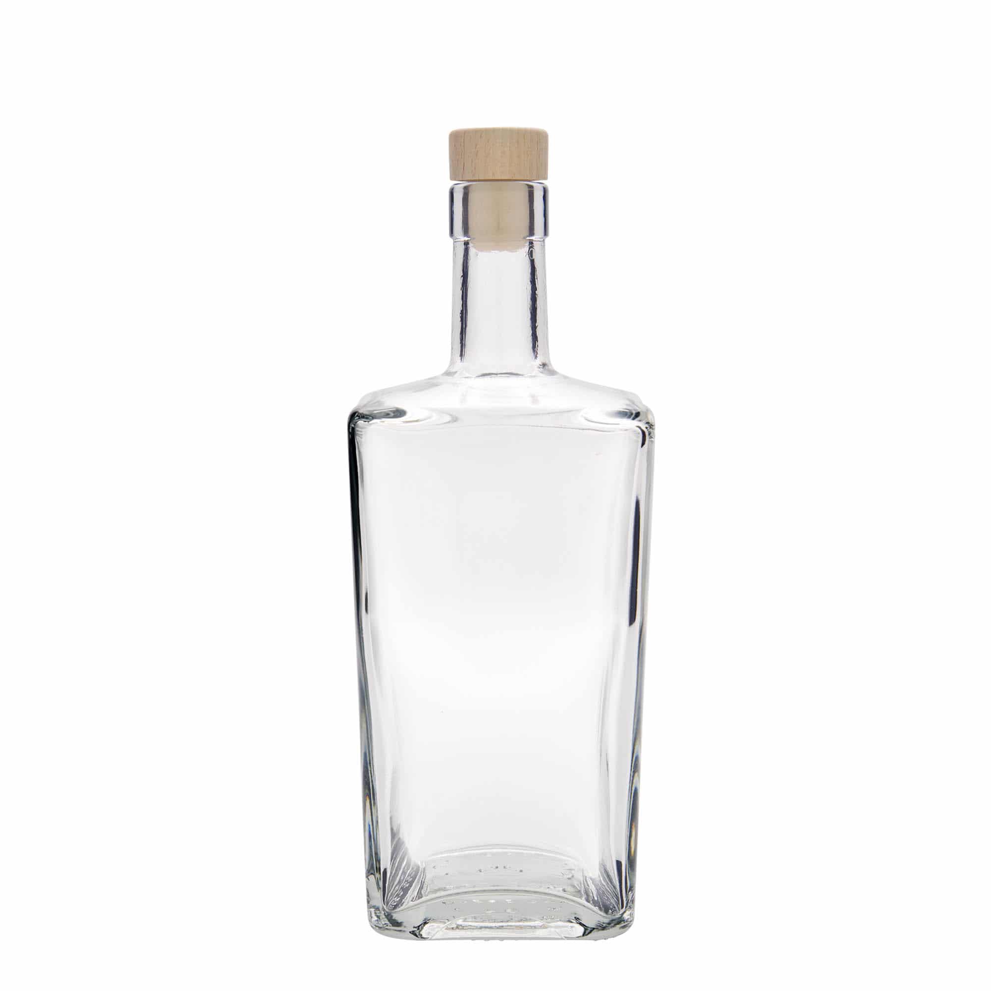 700 ml glazen fles 'Noel', vierkant, opening: kurk