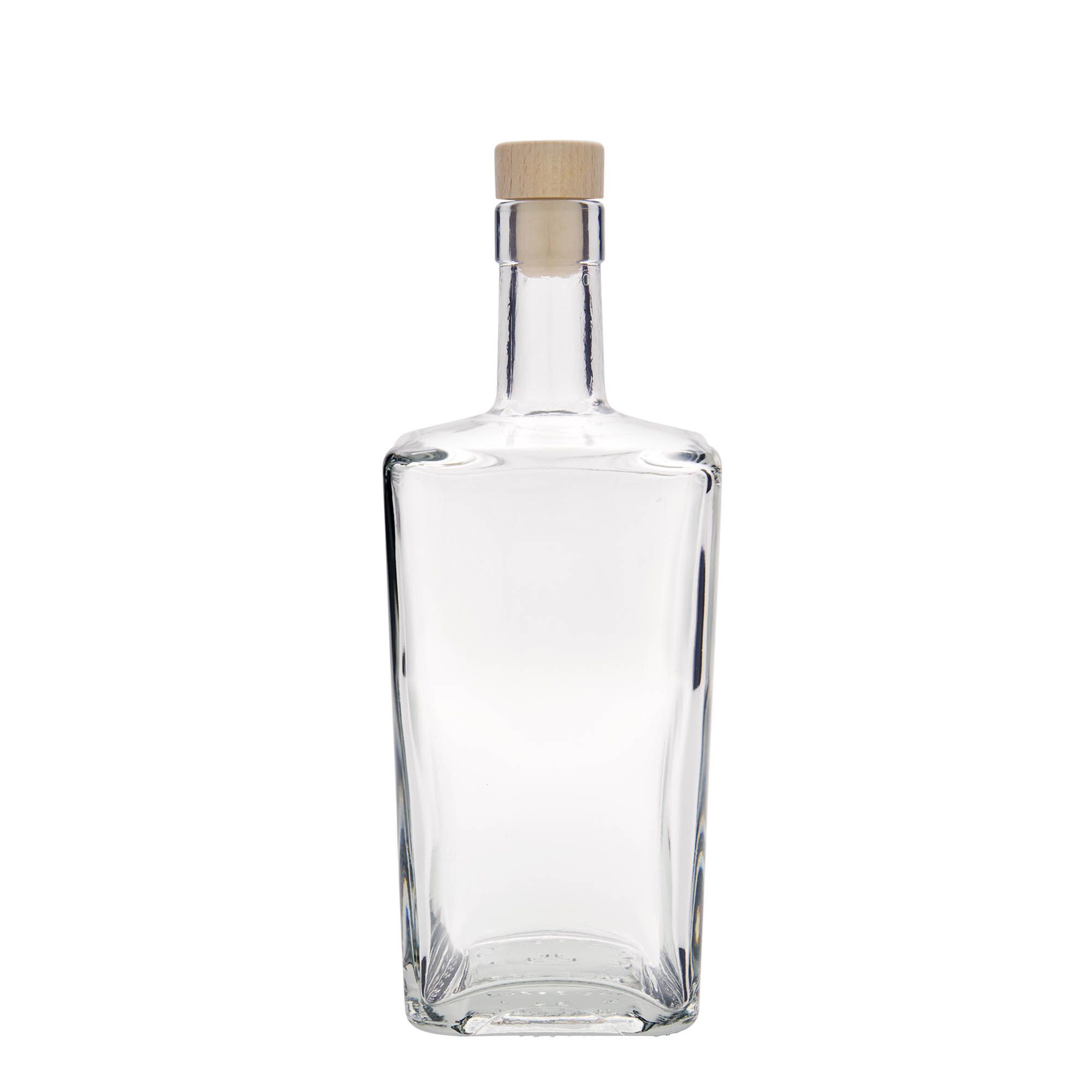 700 ml glazen fles 'Noel', vierkant, opening: kurk 700 ml glazen fles 'Noel', vierkant, opening: kurk