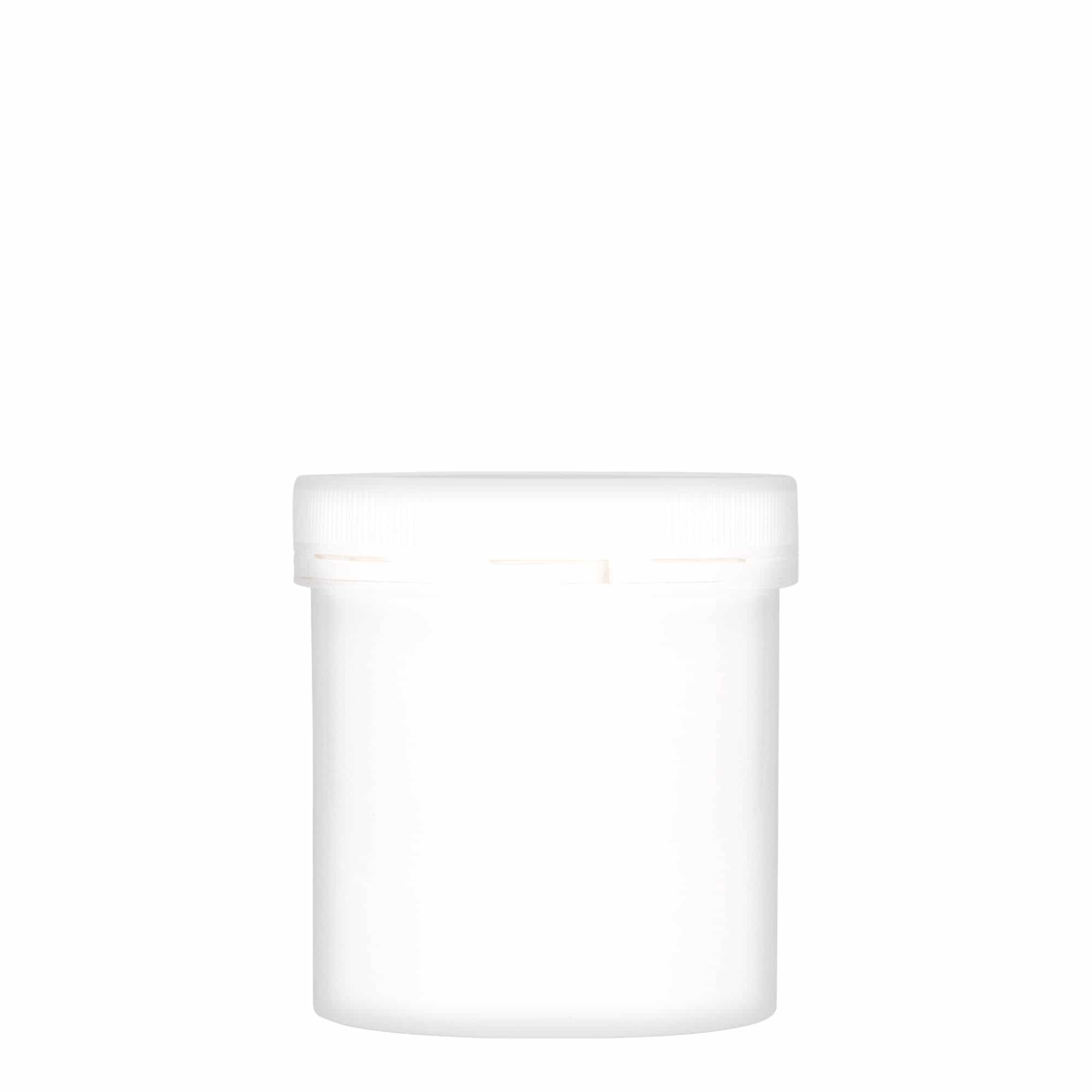 Plastic pot 'Securilock', 250 ml, PP, wit, monding: schroefsluiting