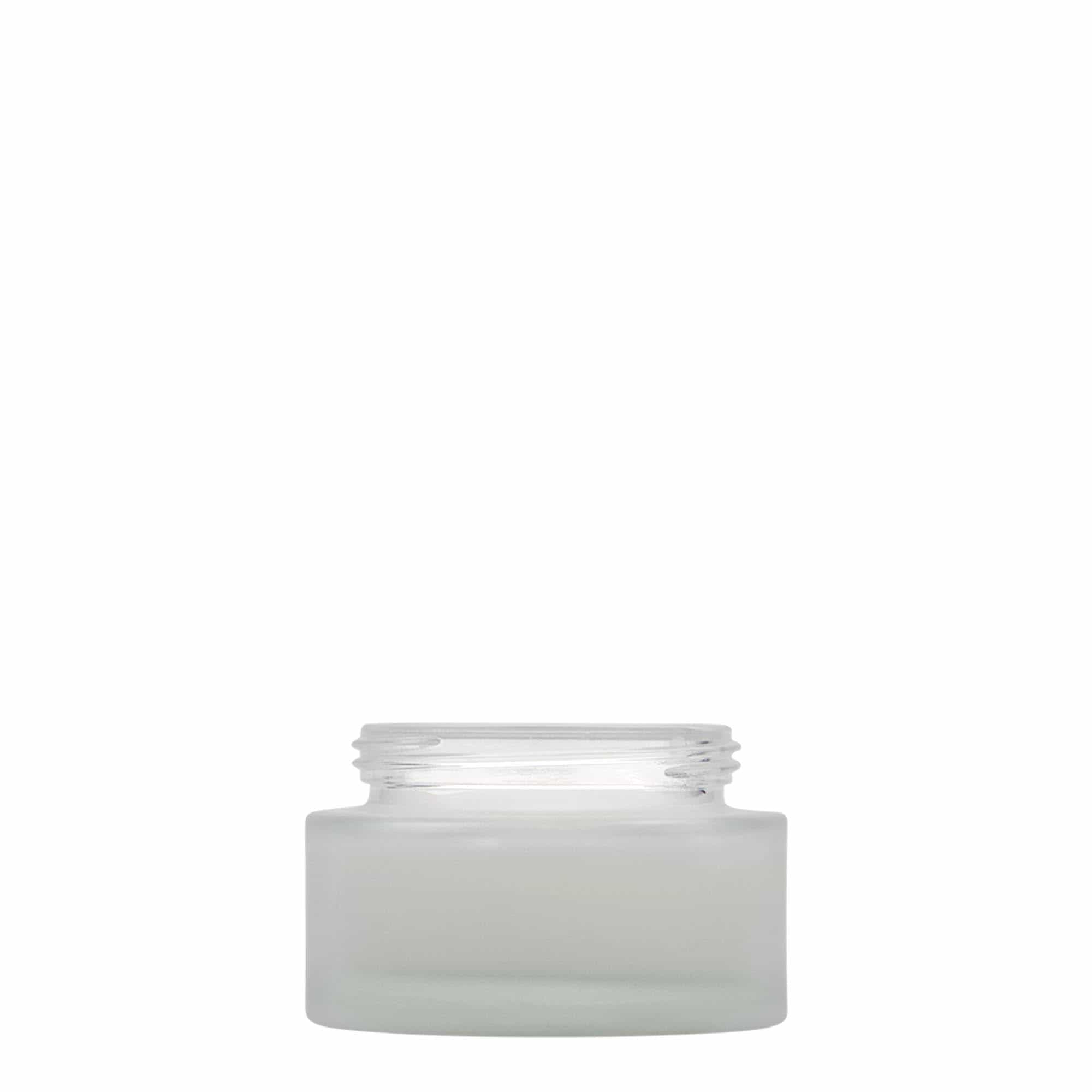 50 ml potje 'Platin Editie', glas, mat, opening: schroefdop 50 ml potje 'Platin Editie', glas, mat, opening: schroefdop