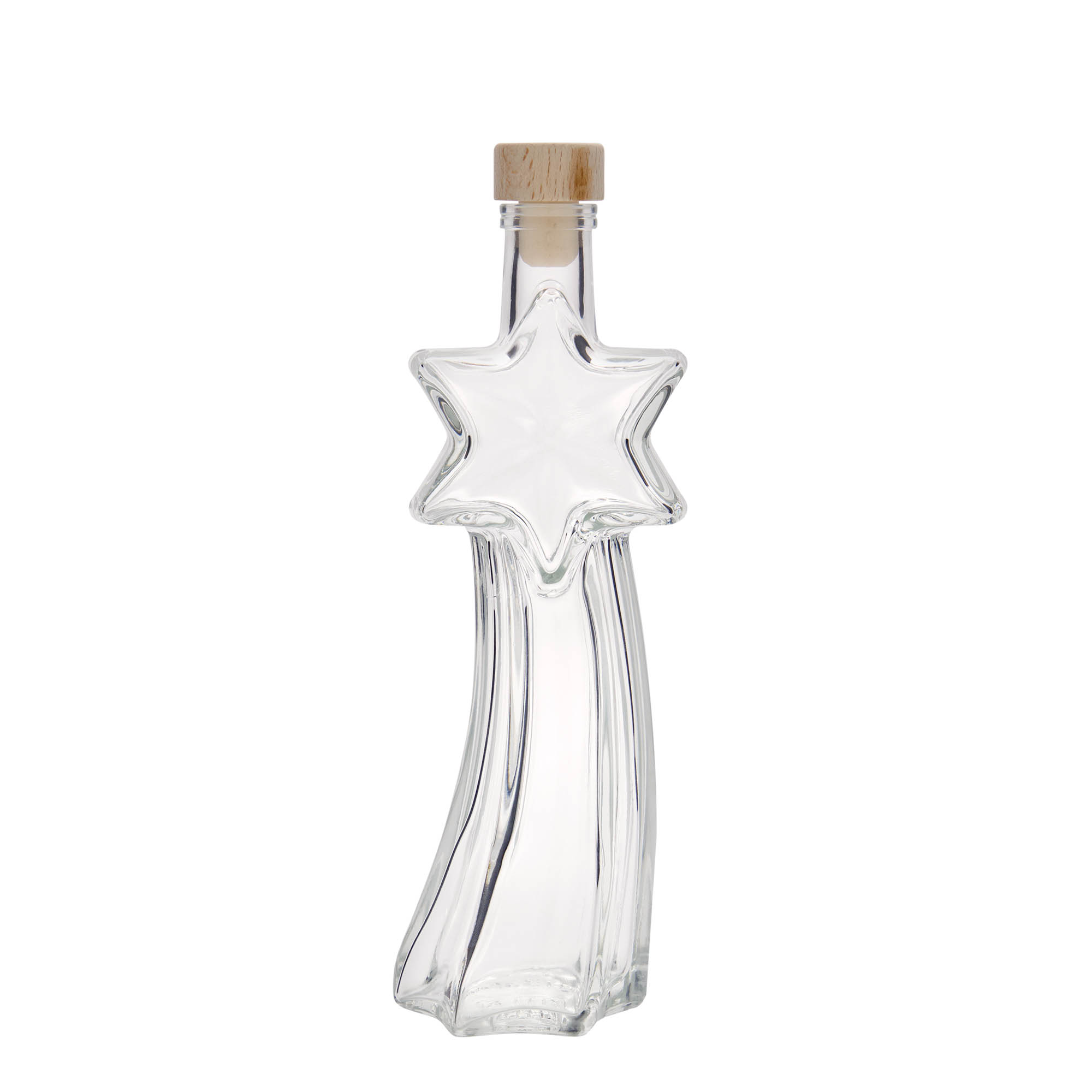 200 ml glazen fles 'Sternschnuppe', opening: kurk 200 ml glazen fles 'Sternschnuppe', opening: kurk