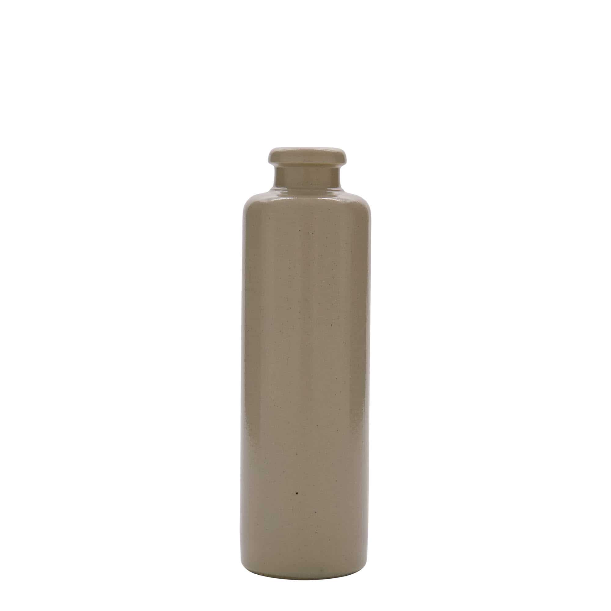 Keramische kruik, 200 ml, steengoed, beige, monding: kurk Keramische kruik, 200 ml, steengoed, beige, monding: kurk