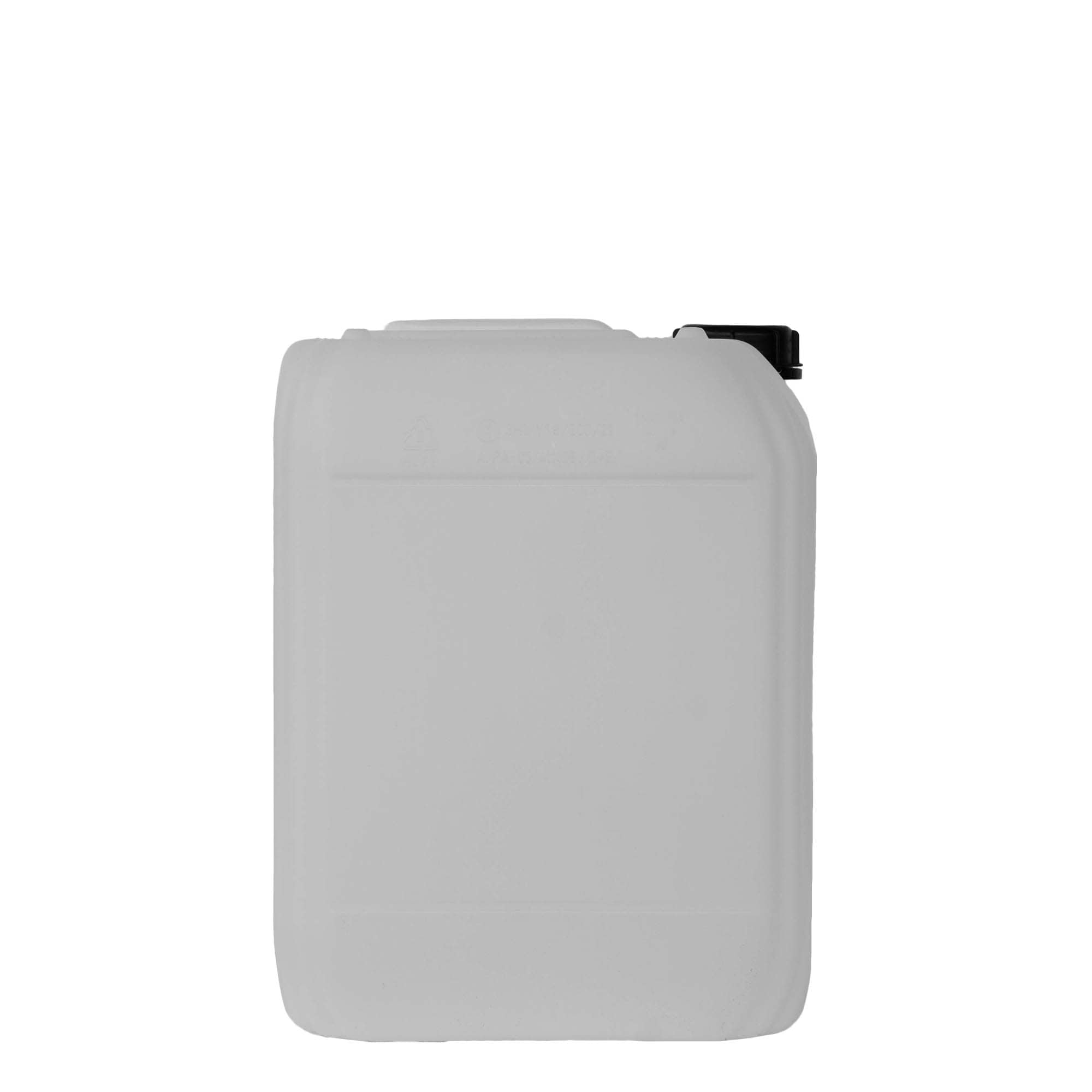 20 l kanister, rechthoekig, HDPE-kunststof, naturel, opening: ND 60