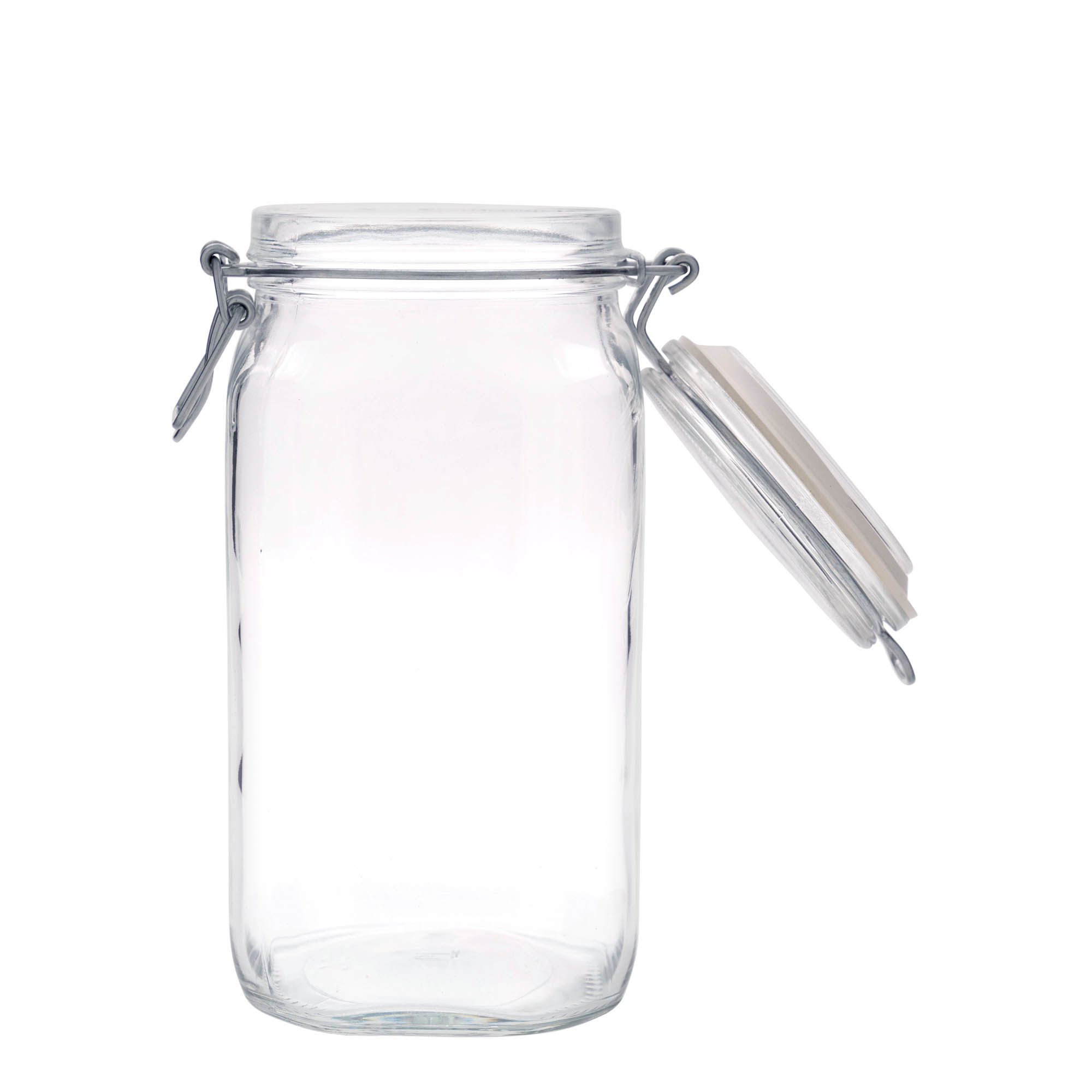 1.500 ml beugelfles 'Fido', vierkant, opening: beugelsluiting