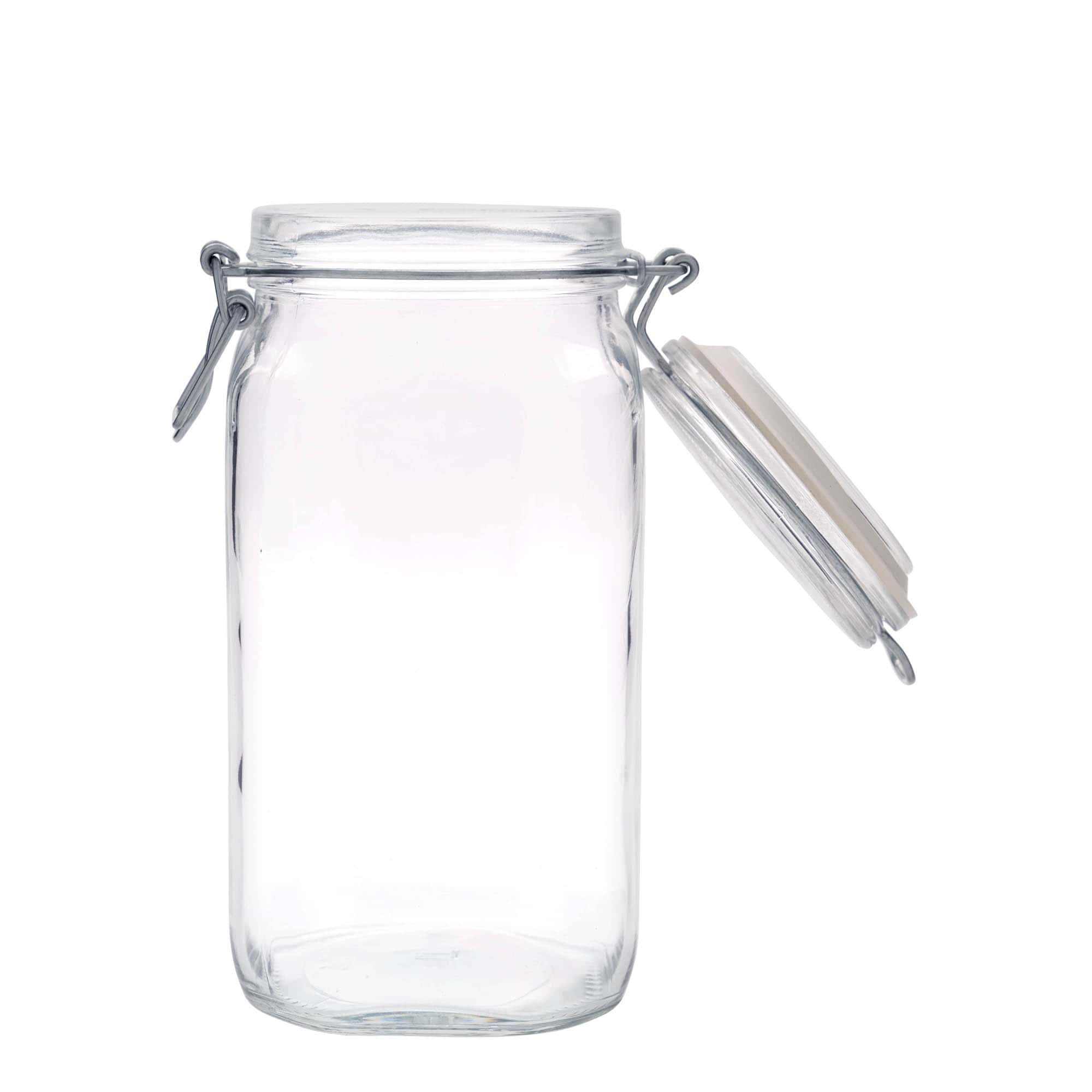1.500 ml beugelfles 'Fido', vierkant, opening: beugelsluiting