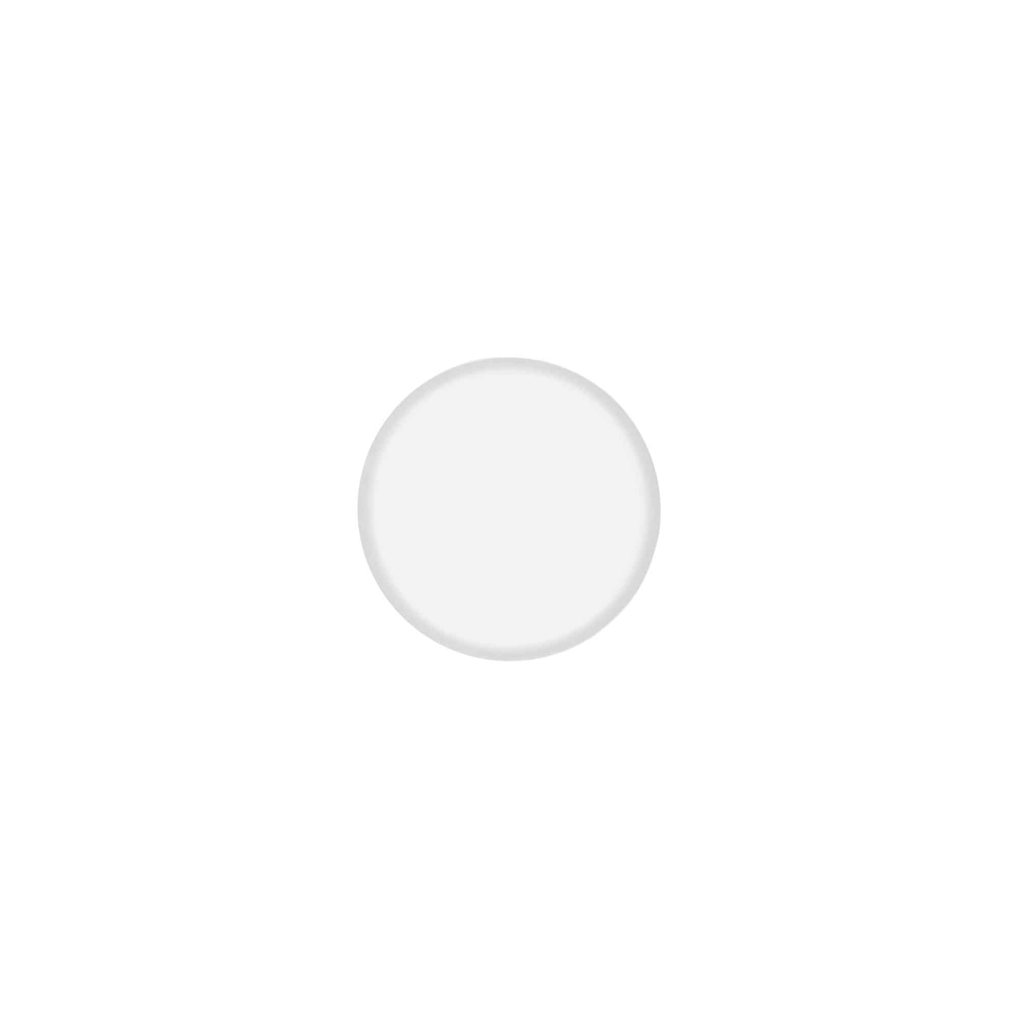 Schroefdop 'Clear/Platin Edition', PP-kunststof, wit, voor monding: 40/2P