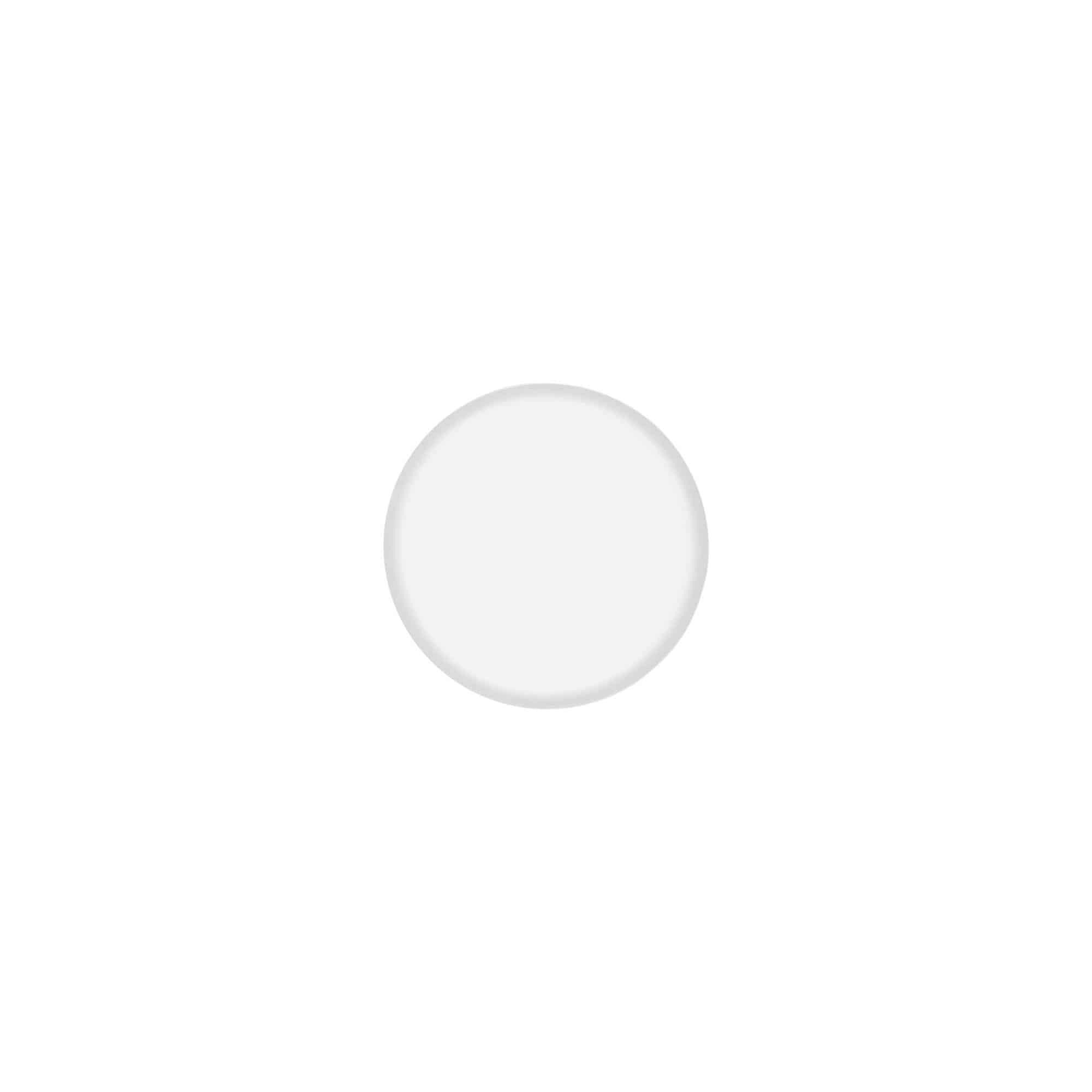 Schroefdop 'Clear/Platin Edition', PP-kunststof, wit, voor monding: 40/2P