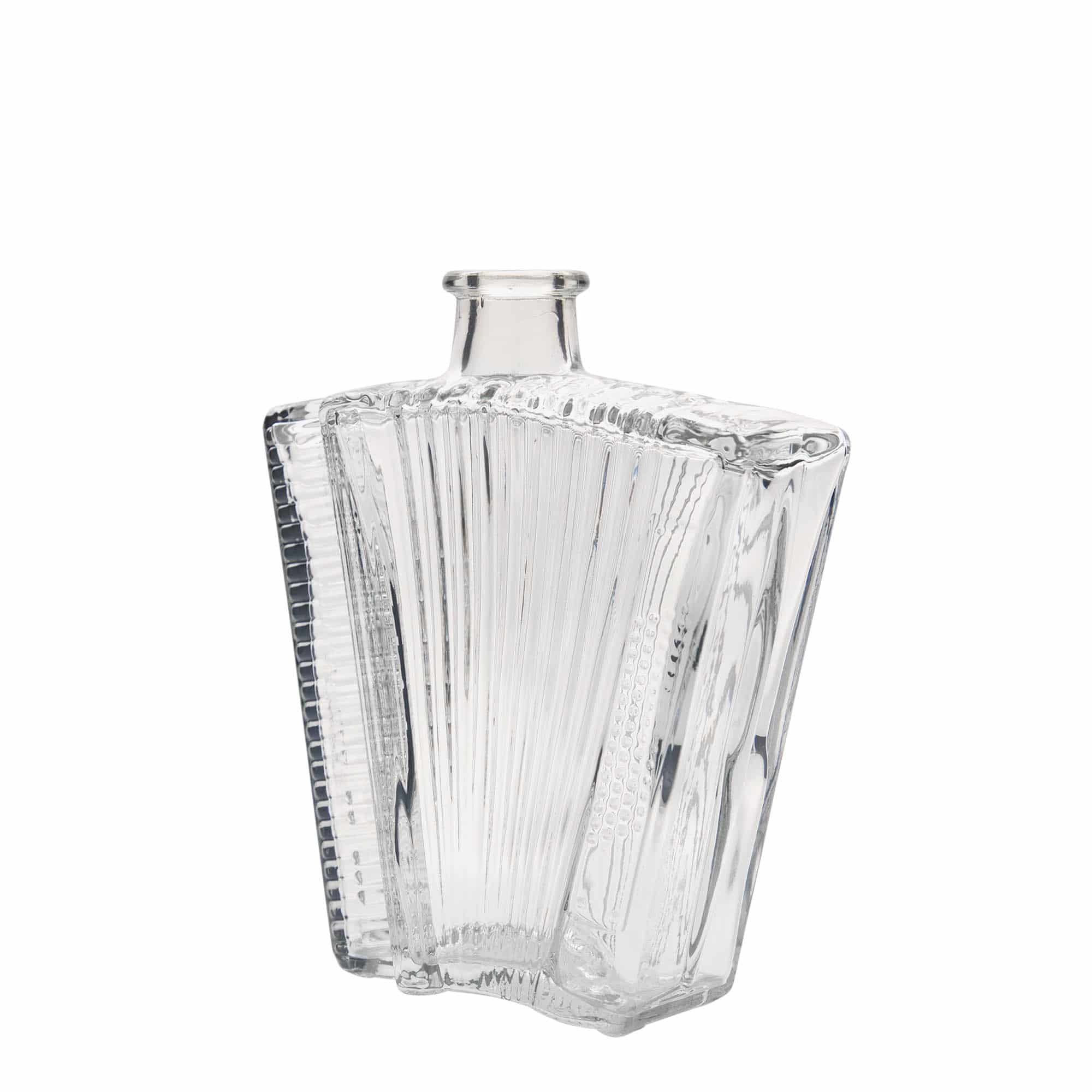 500 ml glazen fles 'Accordeon', opening: kurk