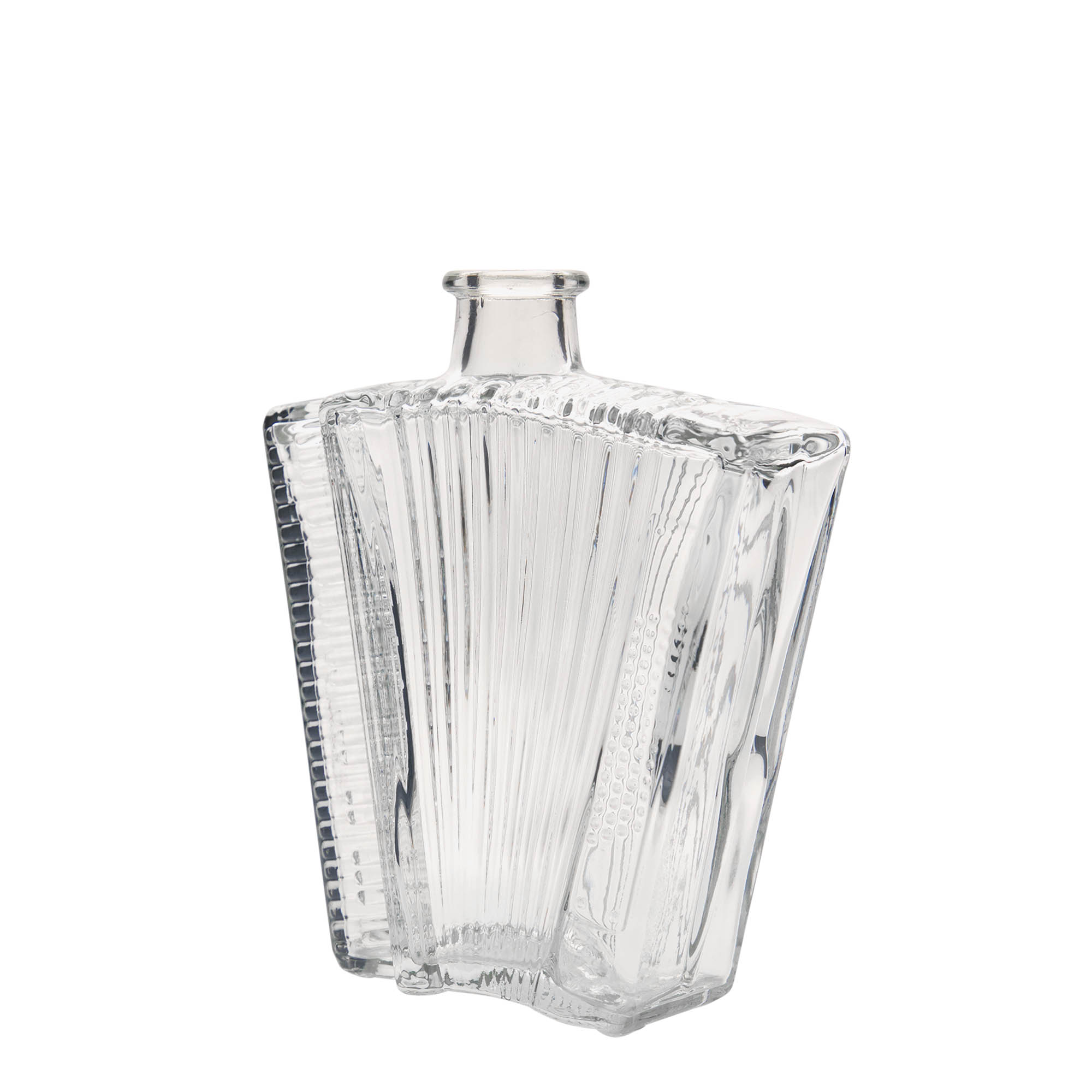 500 ml glazen fles 'Accordeon', opening: kurk 500 ml glazen fles 'Accordeon', opening: kurk