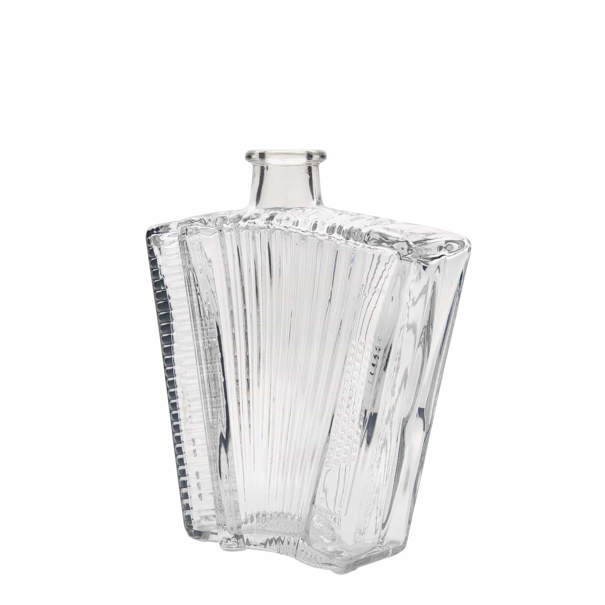 500 ml glazen fles 'Accordeon', opening: kurk 500 ml glazen fles 'Accordeon', opening: kurk