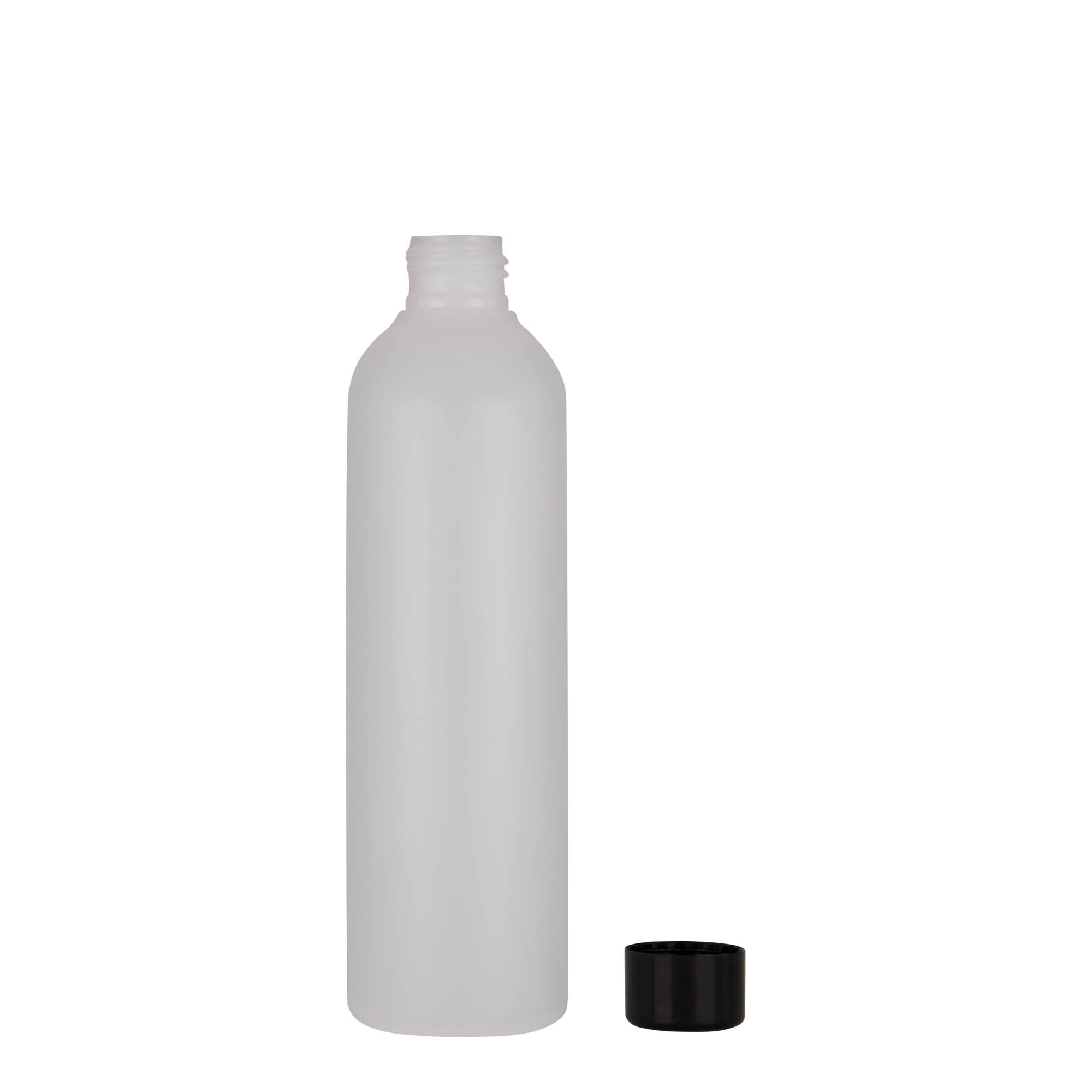 250 ml kunststoffles 'Tuffy', HDPE, naturel, hals: 24/410