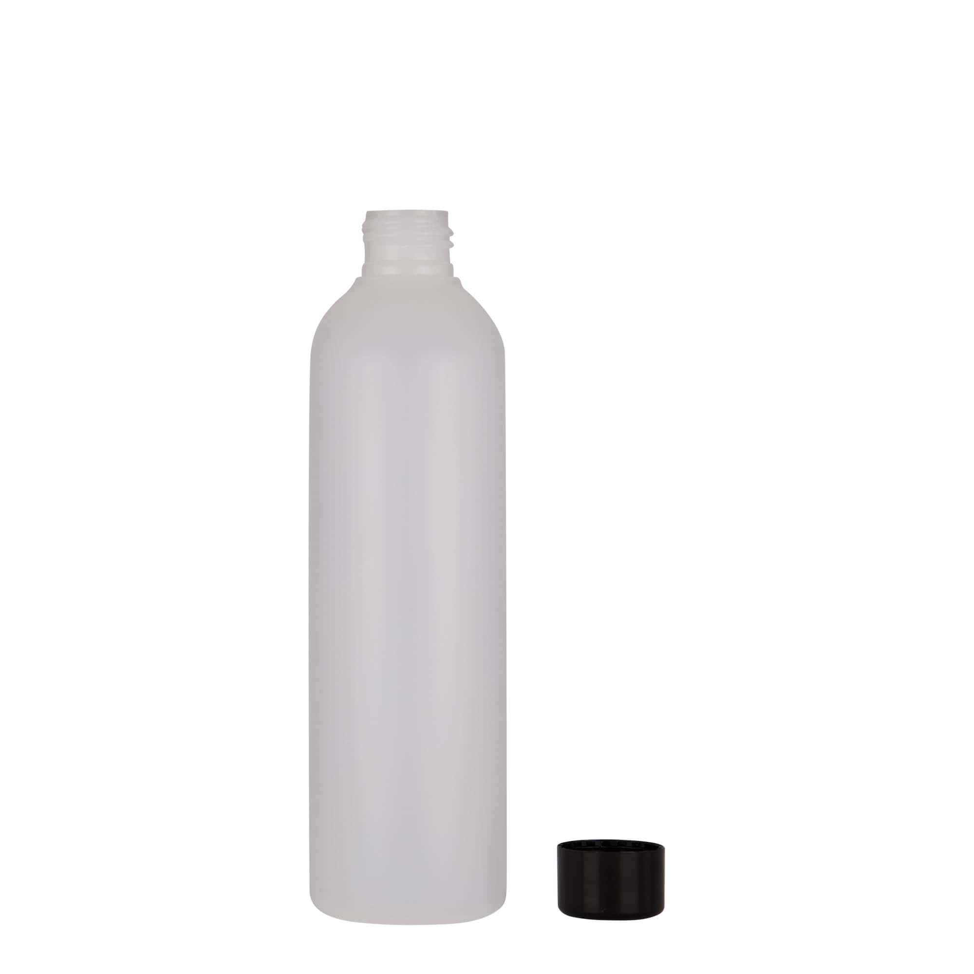 250 ml kunststoffles 'Tuffy', HDPE, naturel, hals: 24/410