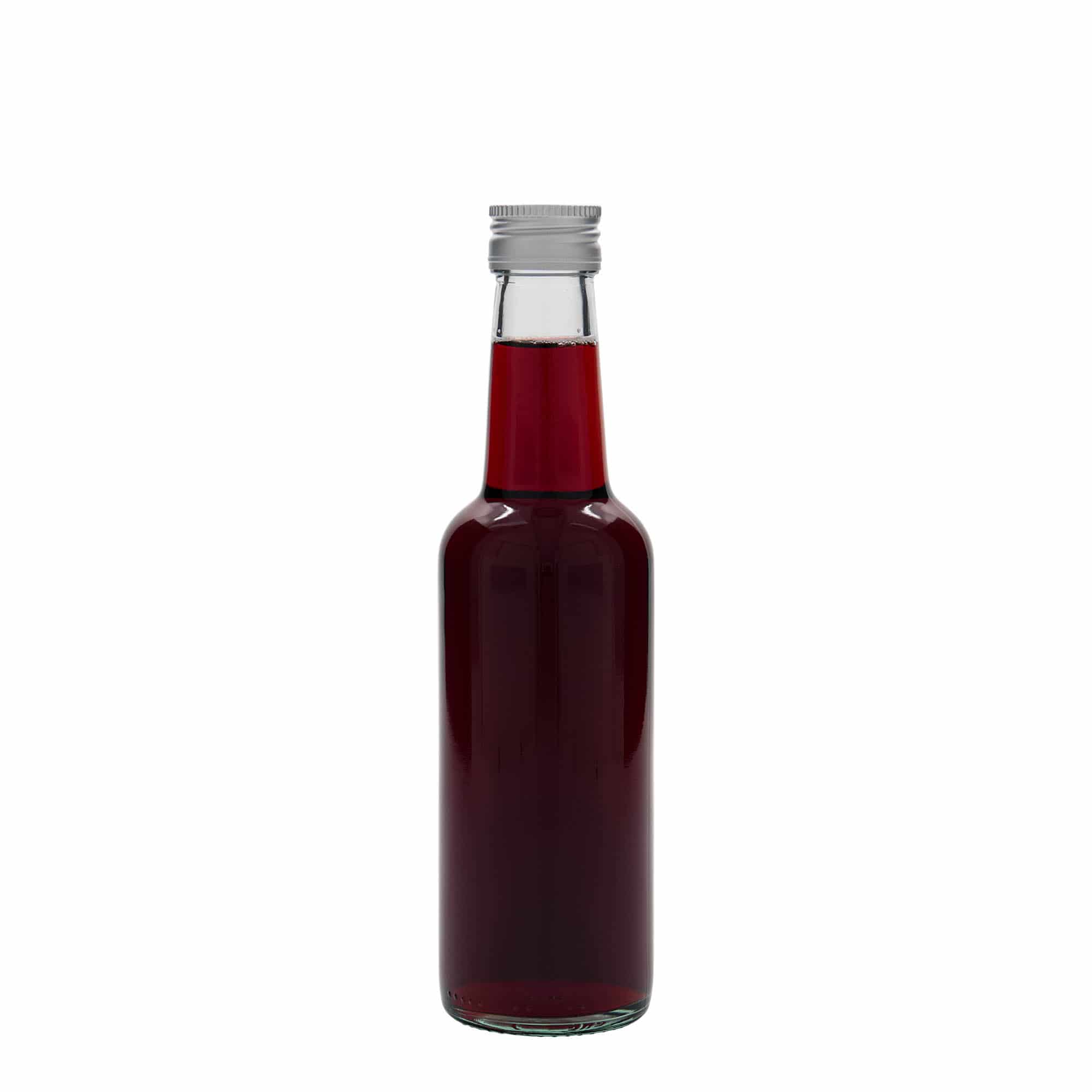 250 ml glazen fles met rechte hals, opening: PP 28
