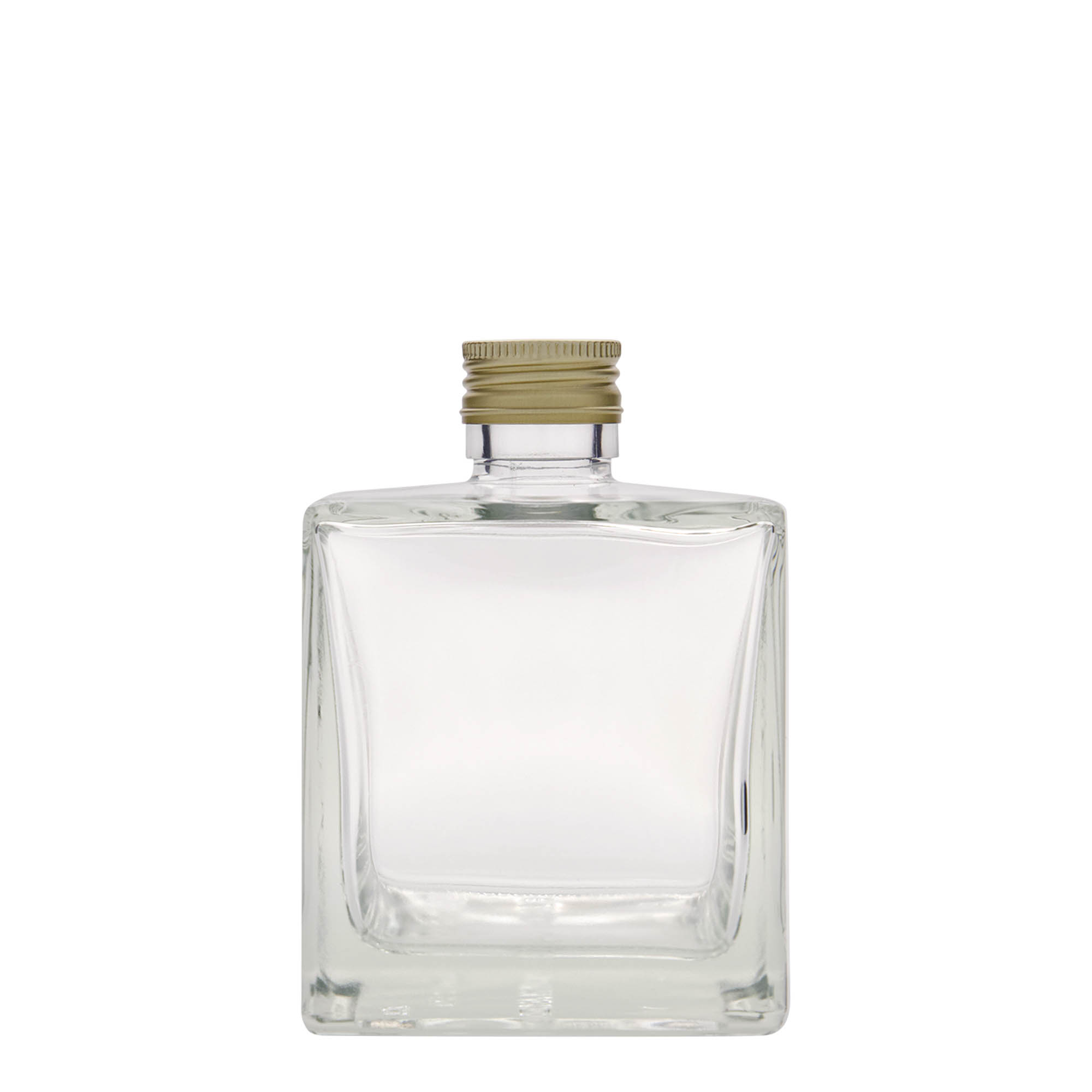 500 ml glazen fles 'Cube', vierkant, monding: PP 31,5 500 ml glazen fles 'Cube', vierkant, monding: PP 31,5
