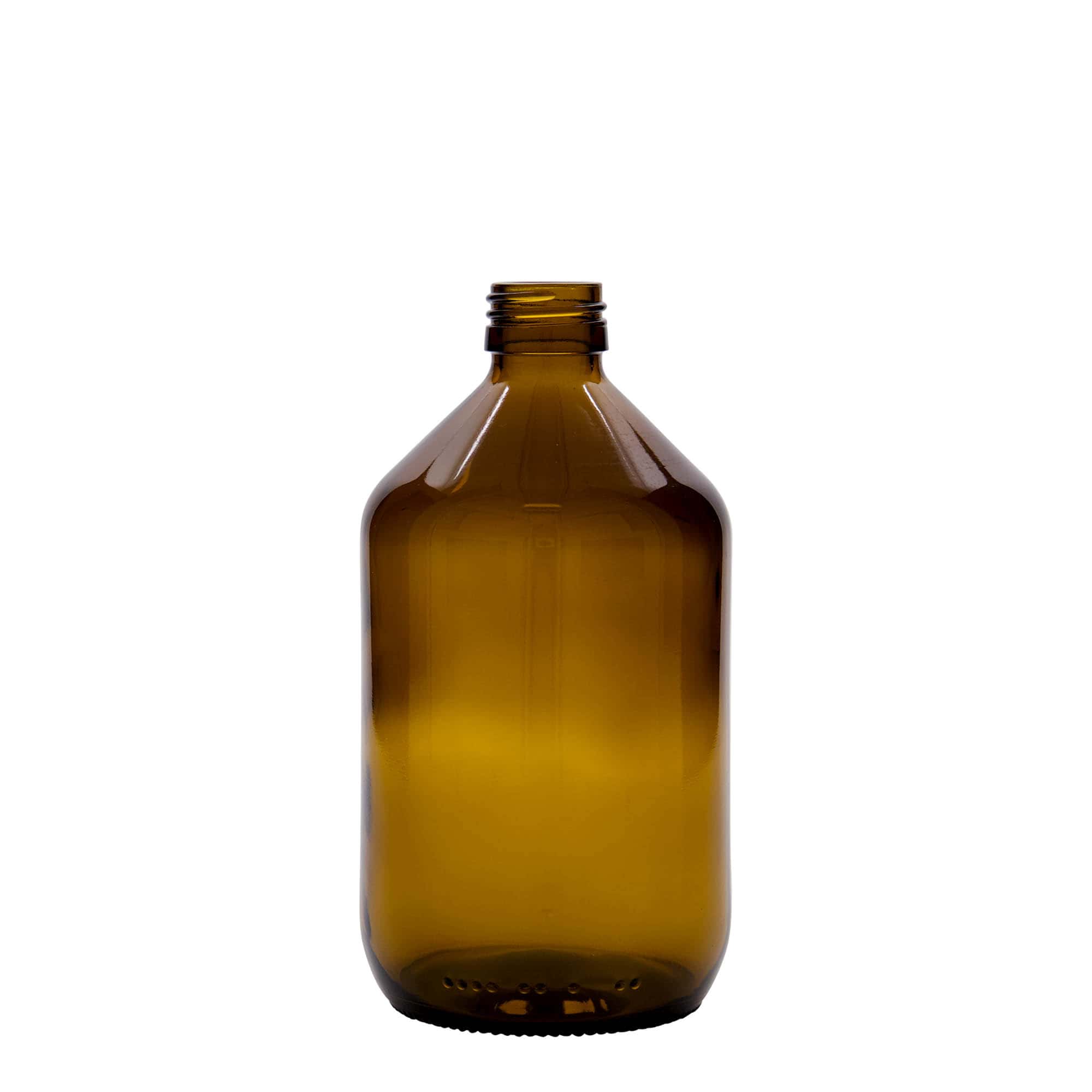 500 ml medische fles, bruin, glas, opening: PP 28