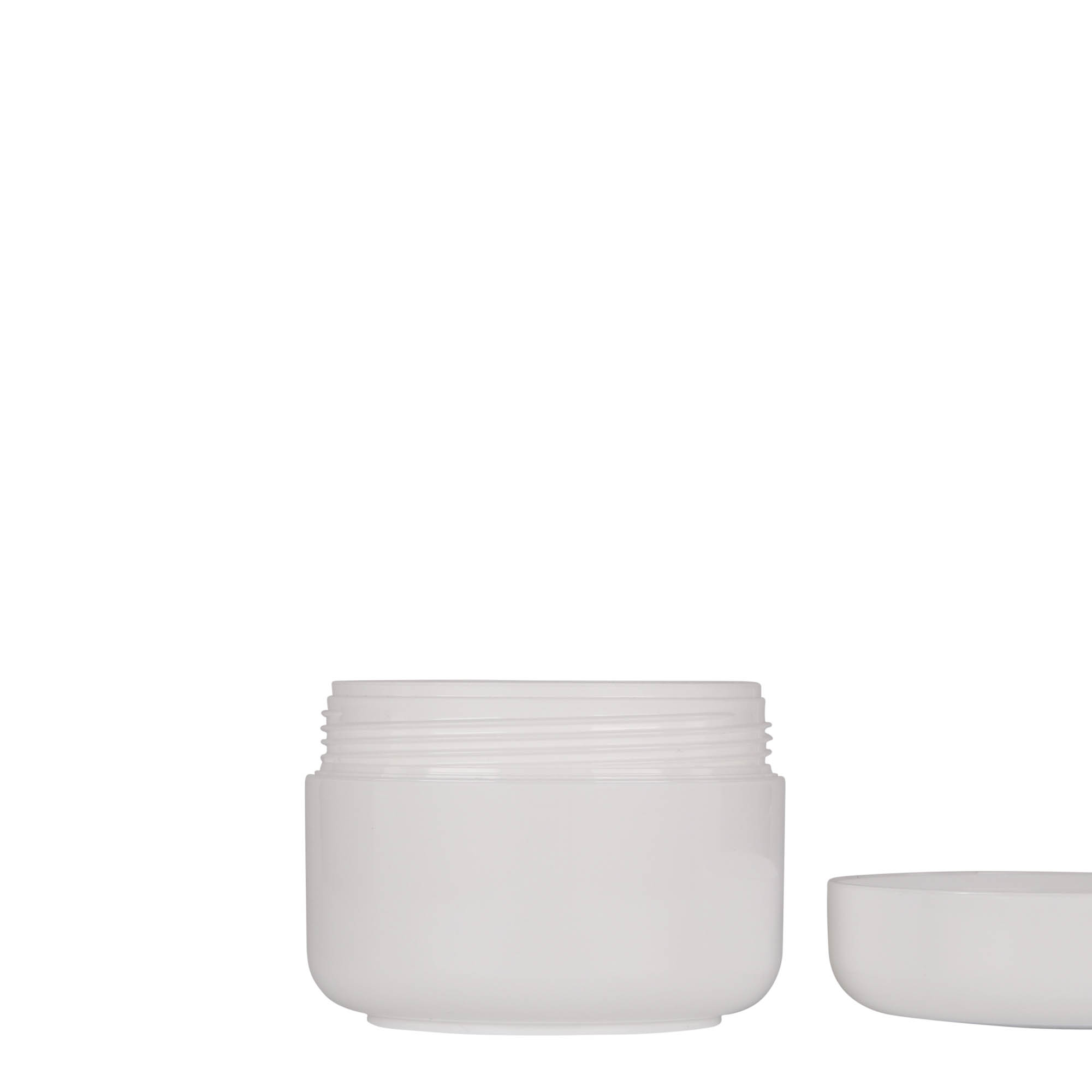 150 ml kunststofpot 'Bianca', PP, wit, opening: schroefdop
