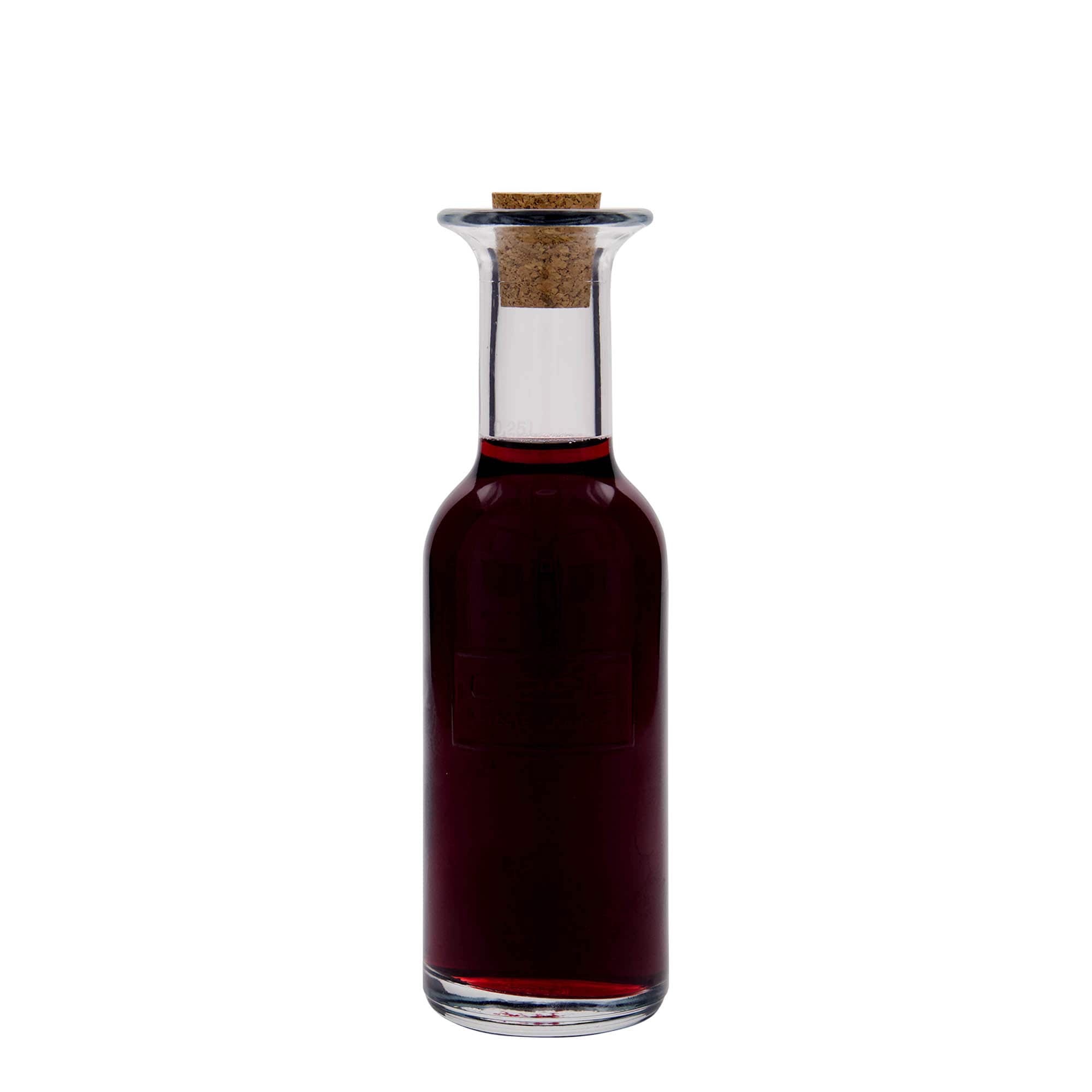 250 ml glazen fles 'Optima Fine Wine', hals: kurk 250 ml glazen fles 'Optima Fine Wine', hals: kurk