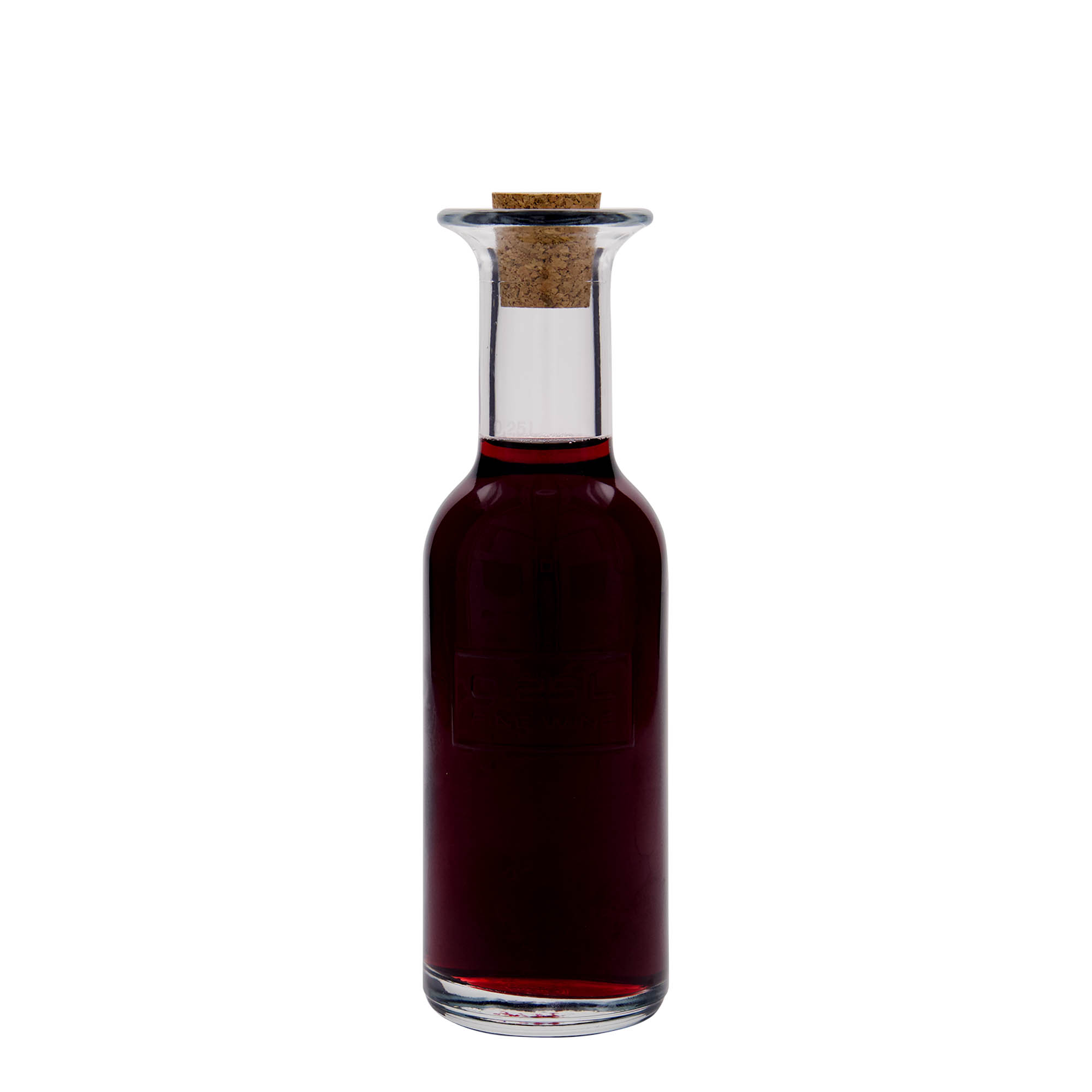 250 ml glazen fles 'Optima Fine Wine', hals: kurk 250 ml glazen fles 'Optima Fine Wine', hals: kurk