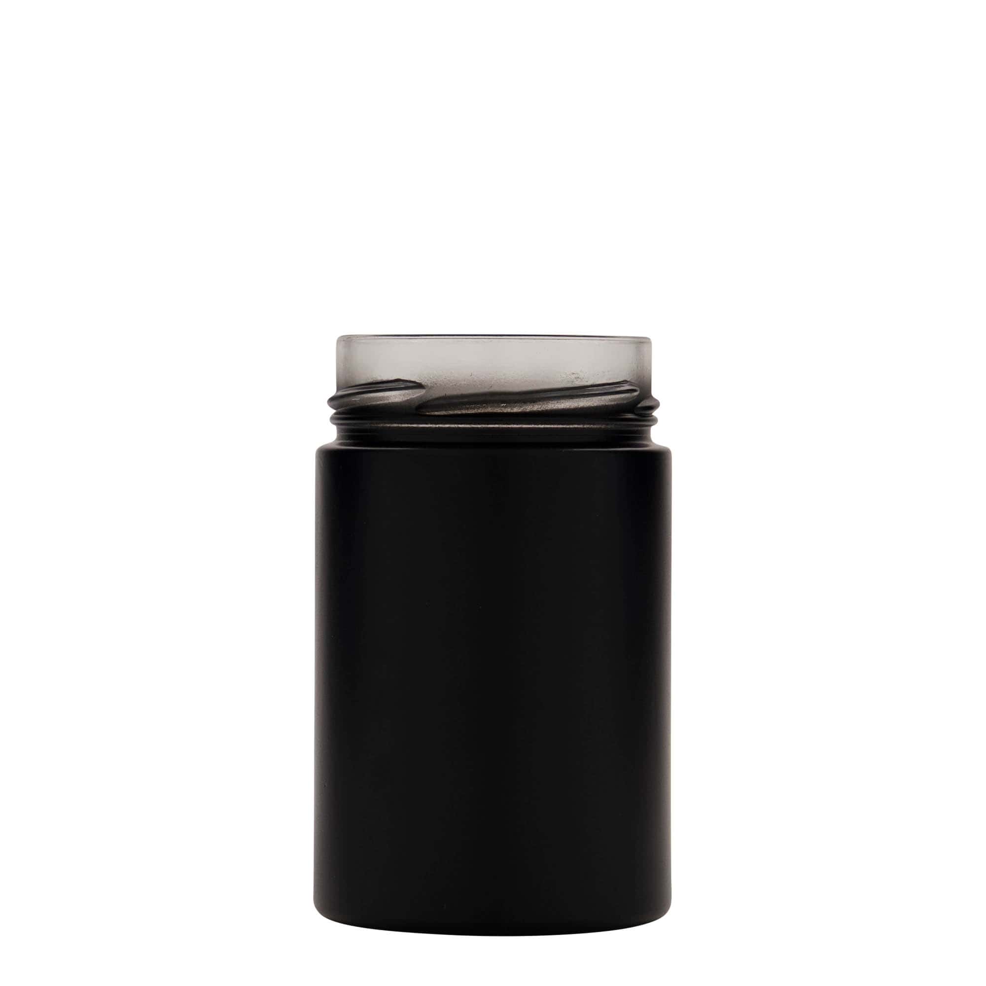 Ronde pot 'Aurora', 327 ml, zwart, monding: deep-twist-off (DTO 66) Ronde pot 'Aurora', 327 ml, zwart, monding: deep-twist-off (DTO 66)