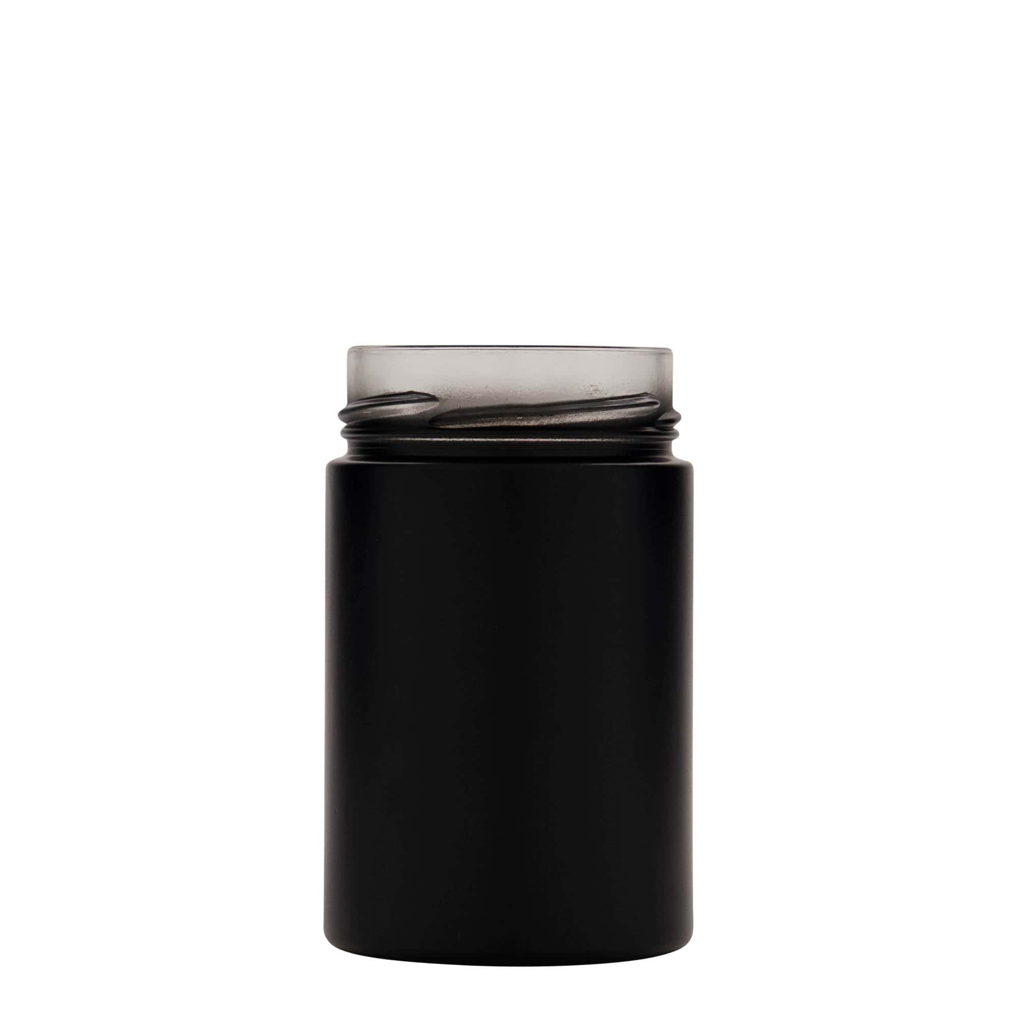 327 ml rund glas 'Aurora', zwart, opening: Deep-Twist-Off (DTO 66)