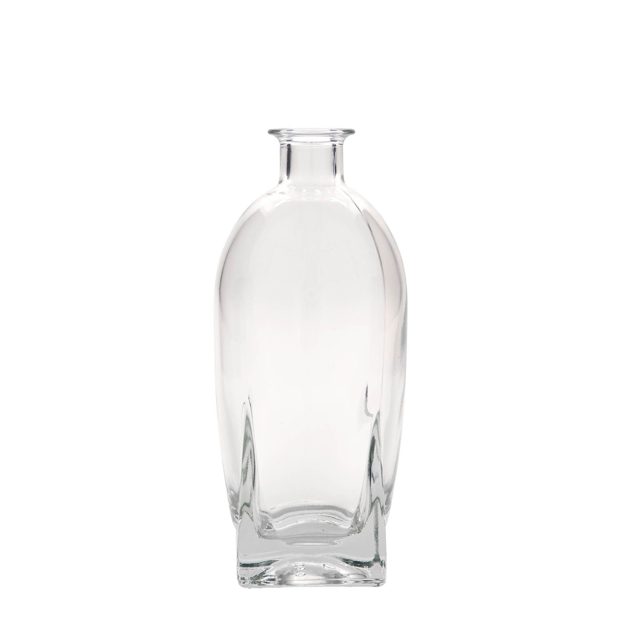 500 ml glazen fles 'Zino', vierkant, hals: kurk