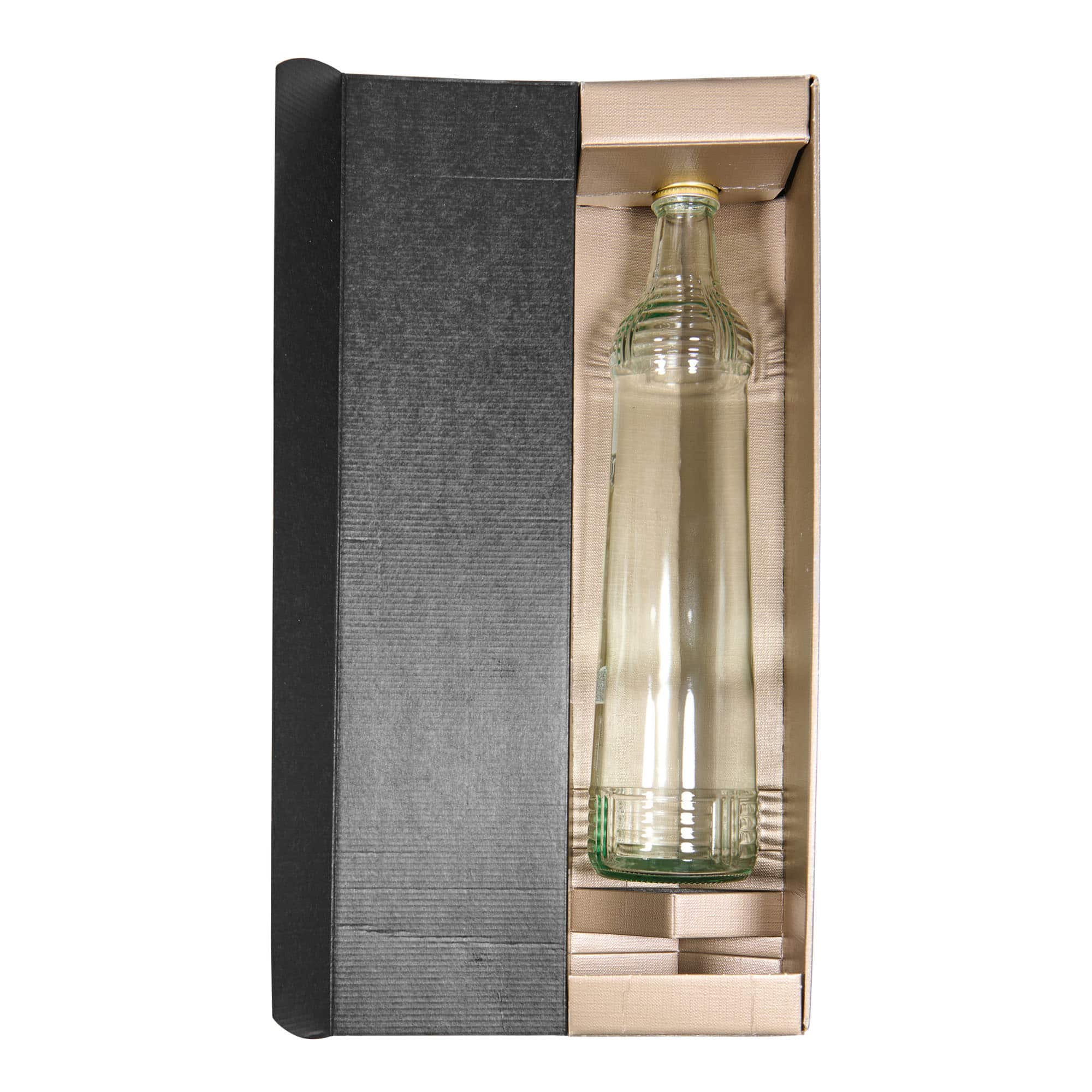 Cadeaubox 'Metallic', rechthoekig, karton, champagnekleurig