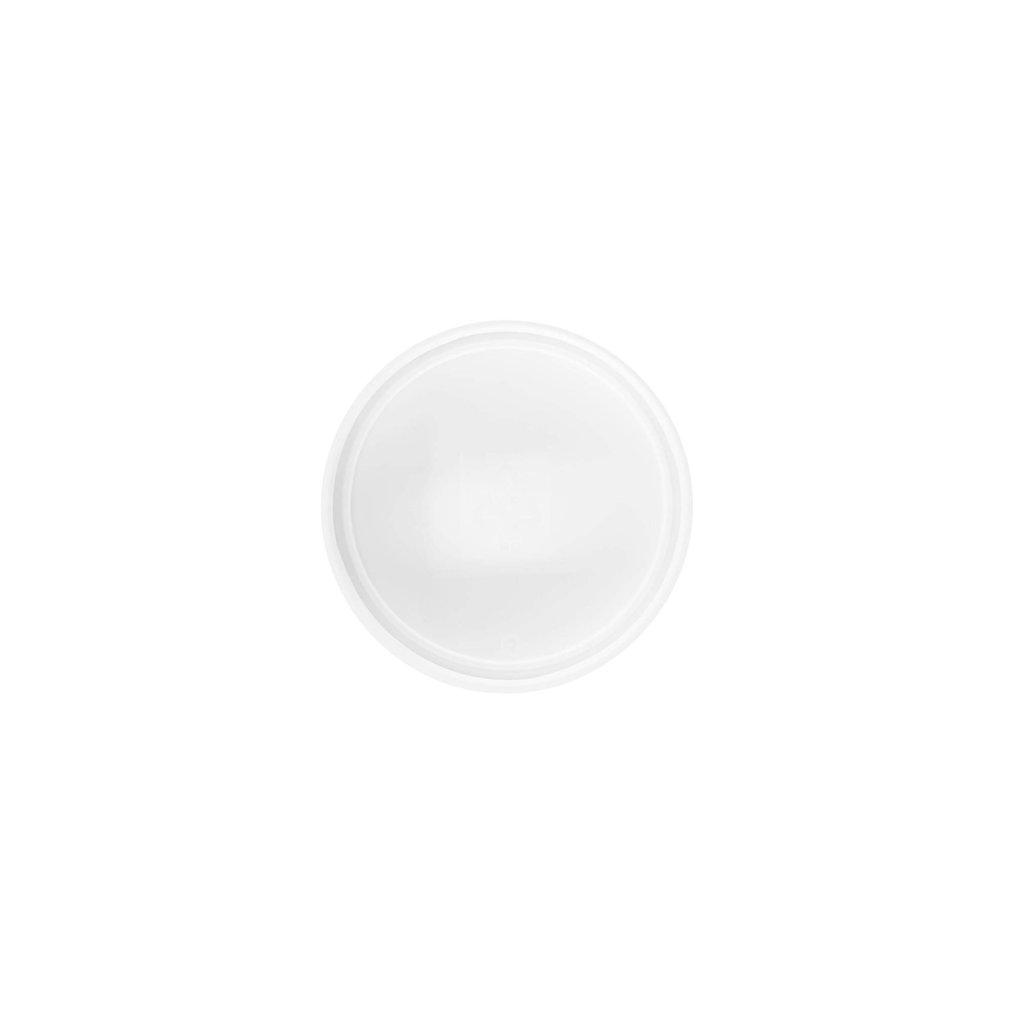 Schroefdop 'White Line' 60ml, PP-kunststof, wit Schroefdop 'White Line' 60ml, PP-kunststof, wit
