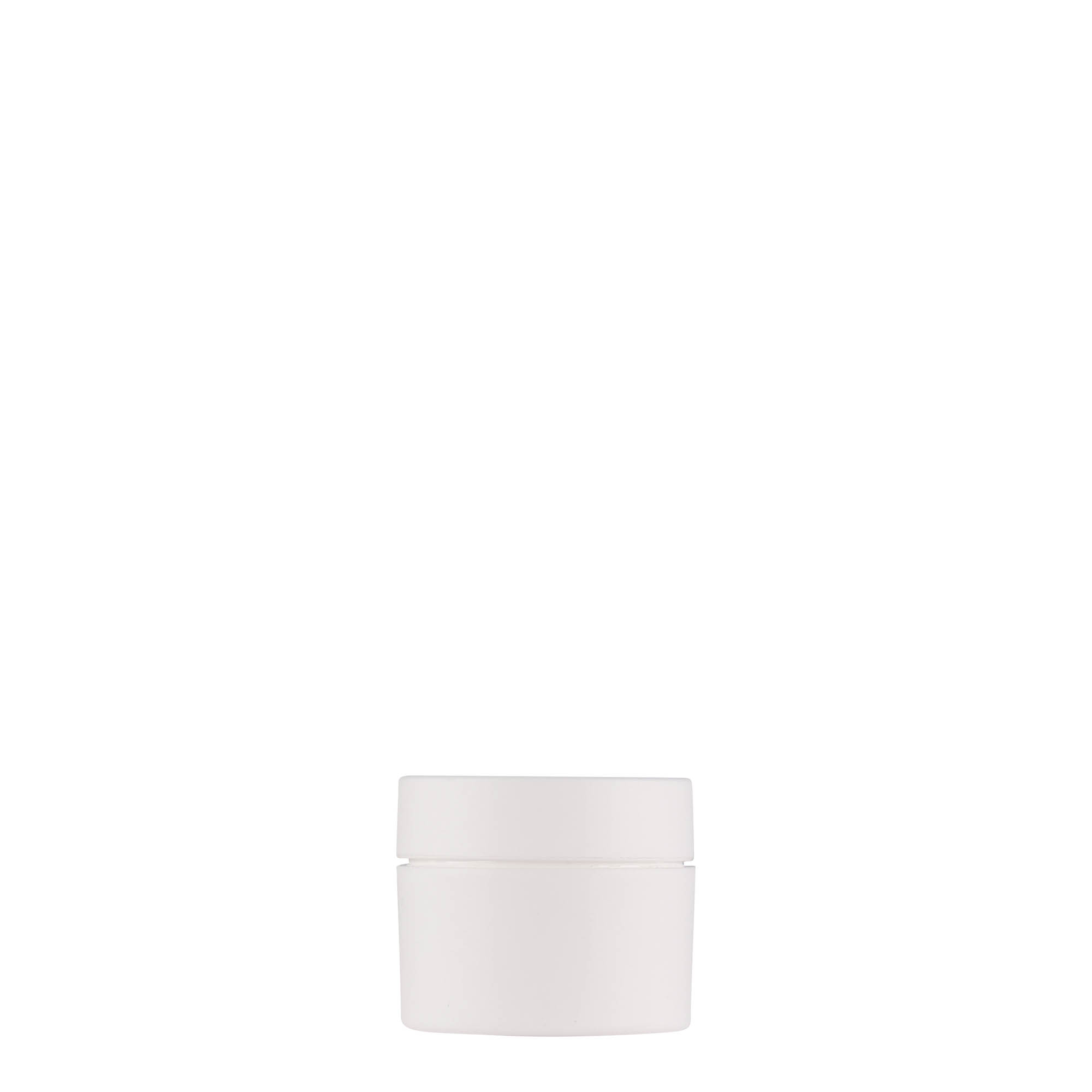 5 ml kunststofpotje 'Antonella', PP, wit, opening: schroefdop