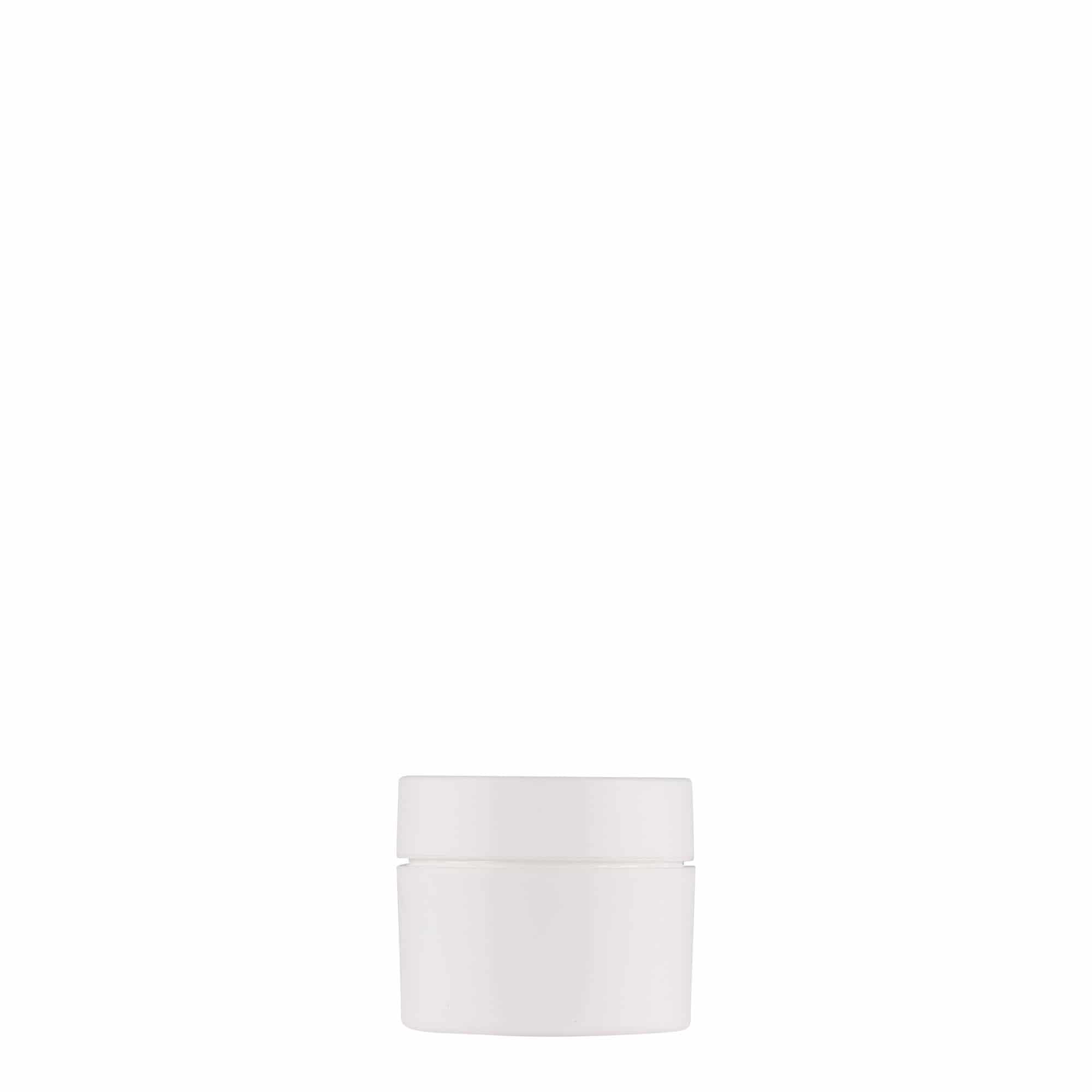 5 ml kunststofpotje 'Antonella', PP, wit, opening: schroefdop