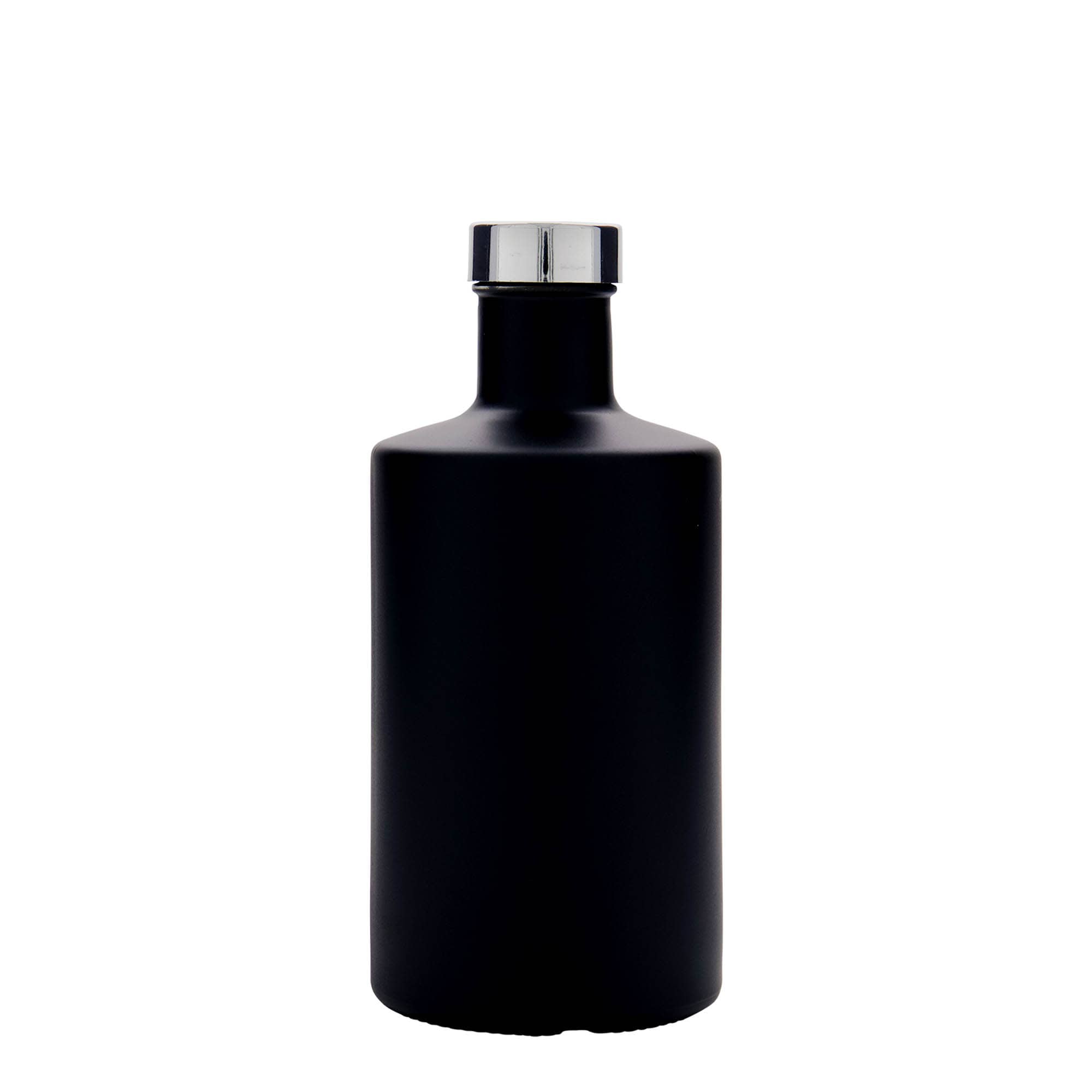 500 ml glazen fles 'Caroline', zwart, hals: GPI 33