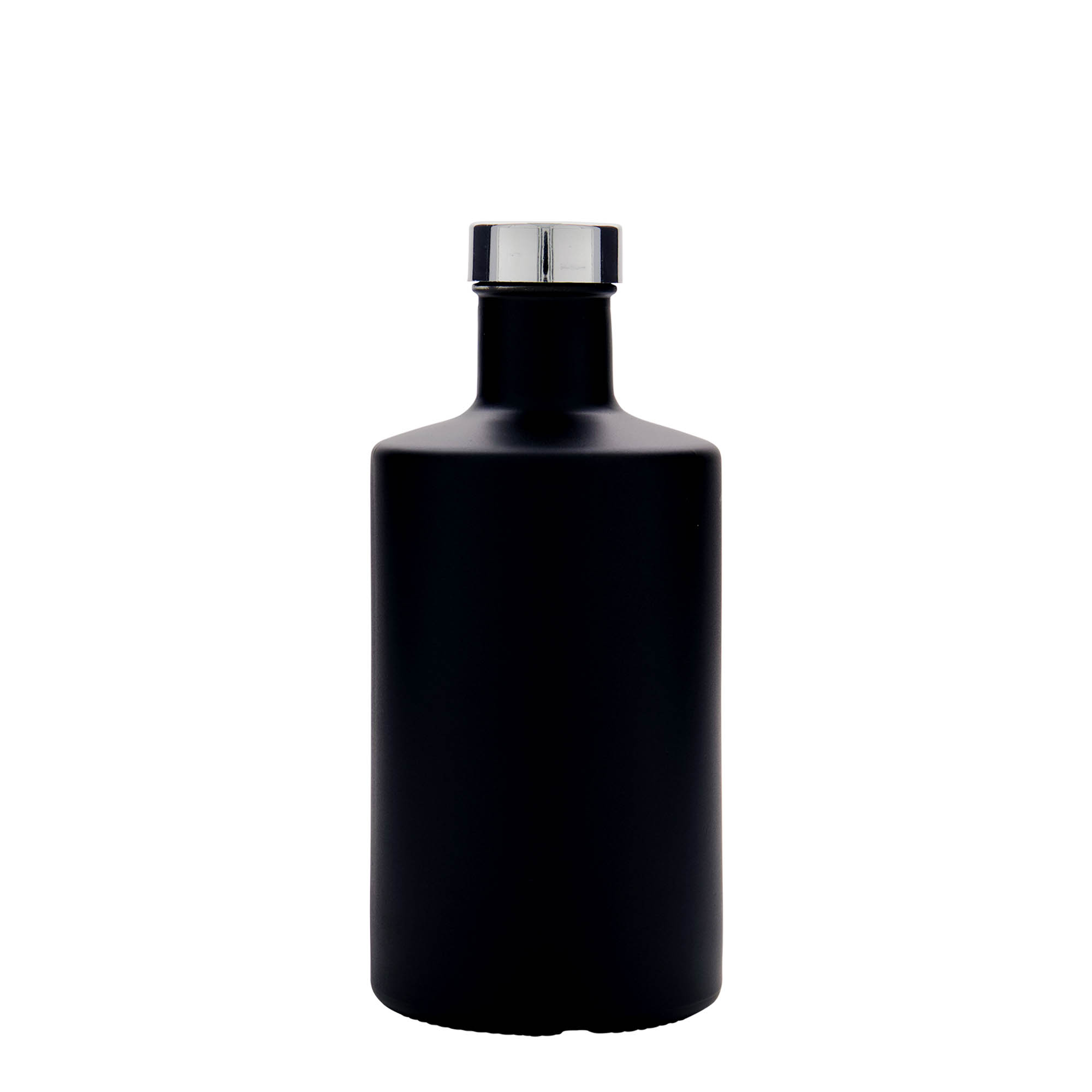500 ml glazen fles 'Caroline', zwart, hals: GPI 33 500 ml glazen fles 'Caroline', zwart, hals: GPI 33