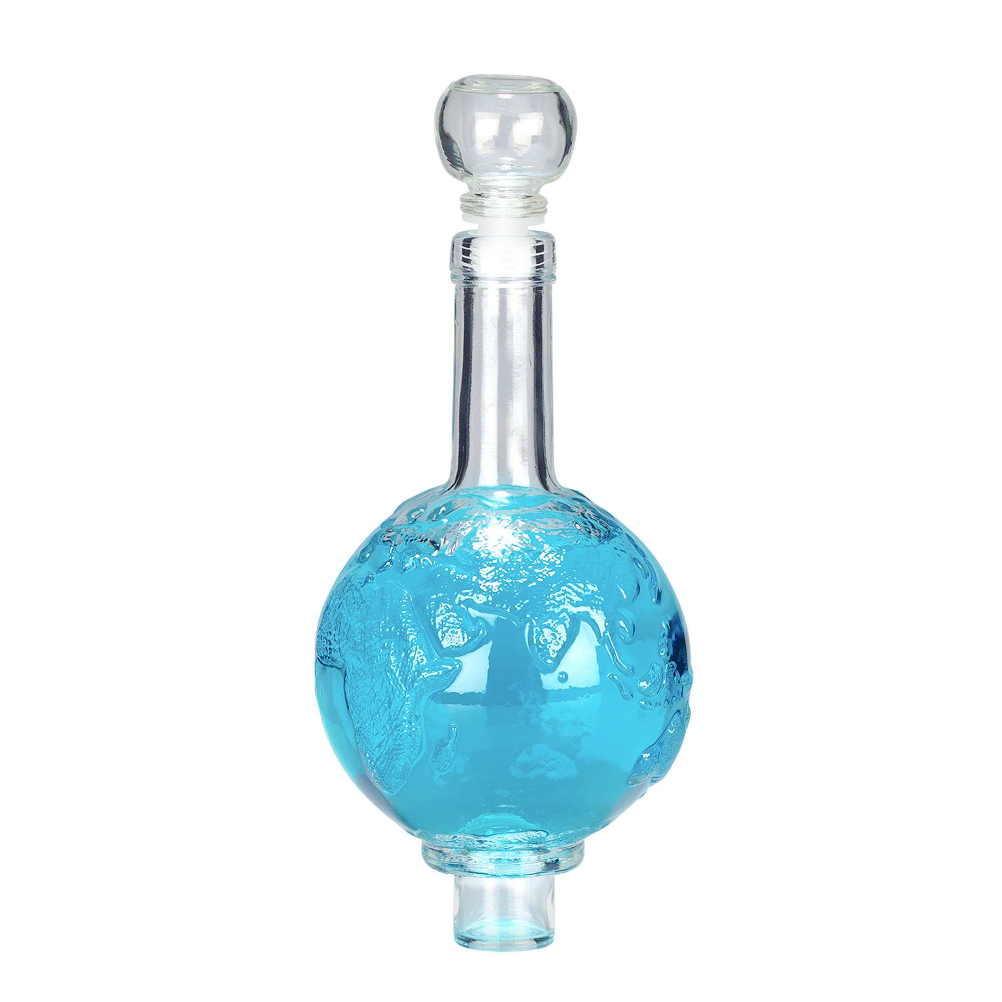 500 ml glazen fles 'Globus', opening: kurk 500 ml glazen fles 'Globus', opening: kurk
