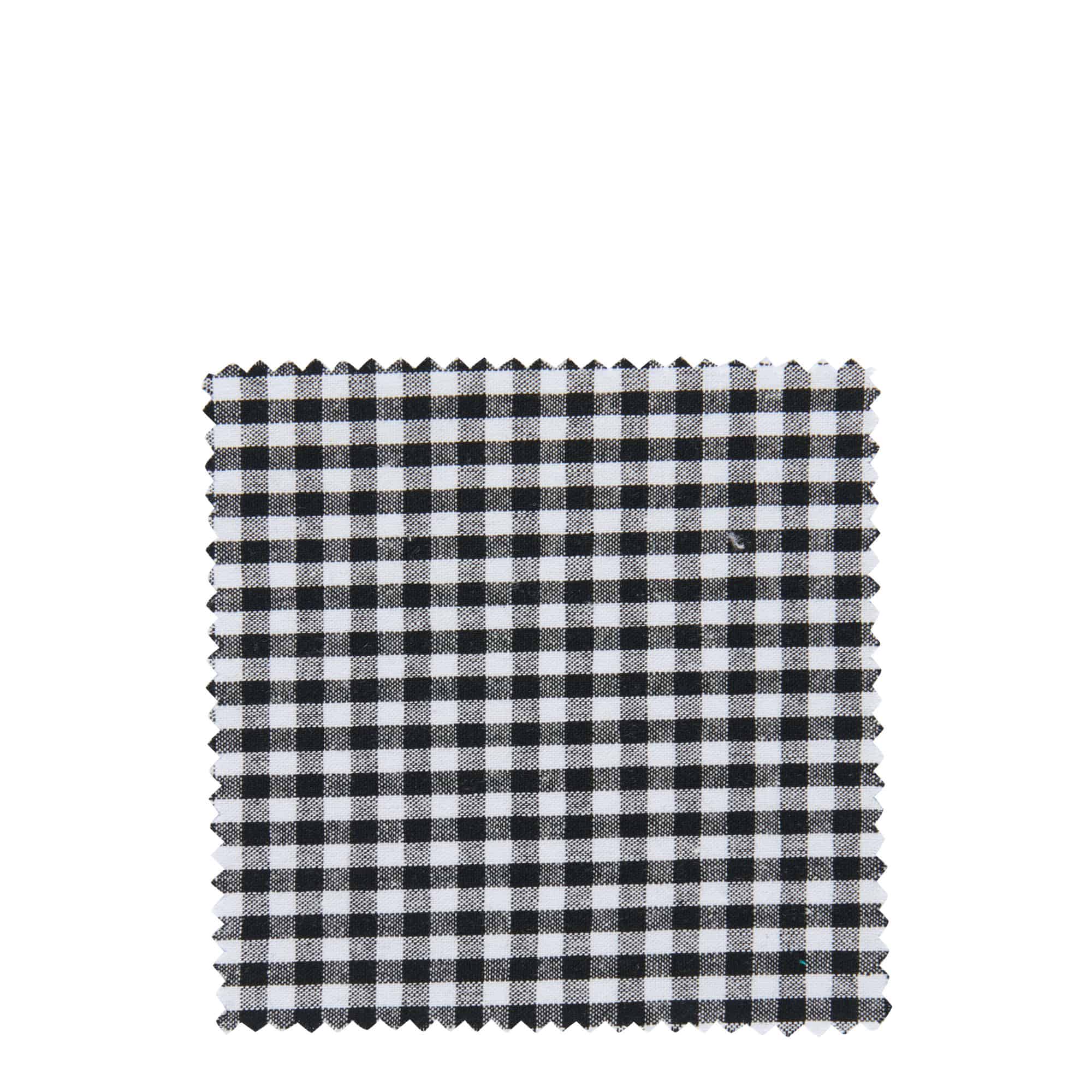 Geruit stoffen doekje 12x12, vierkant, textiel, zwart, opening: TO38-TO53