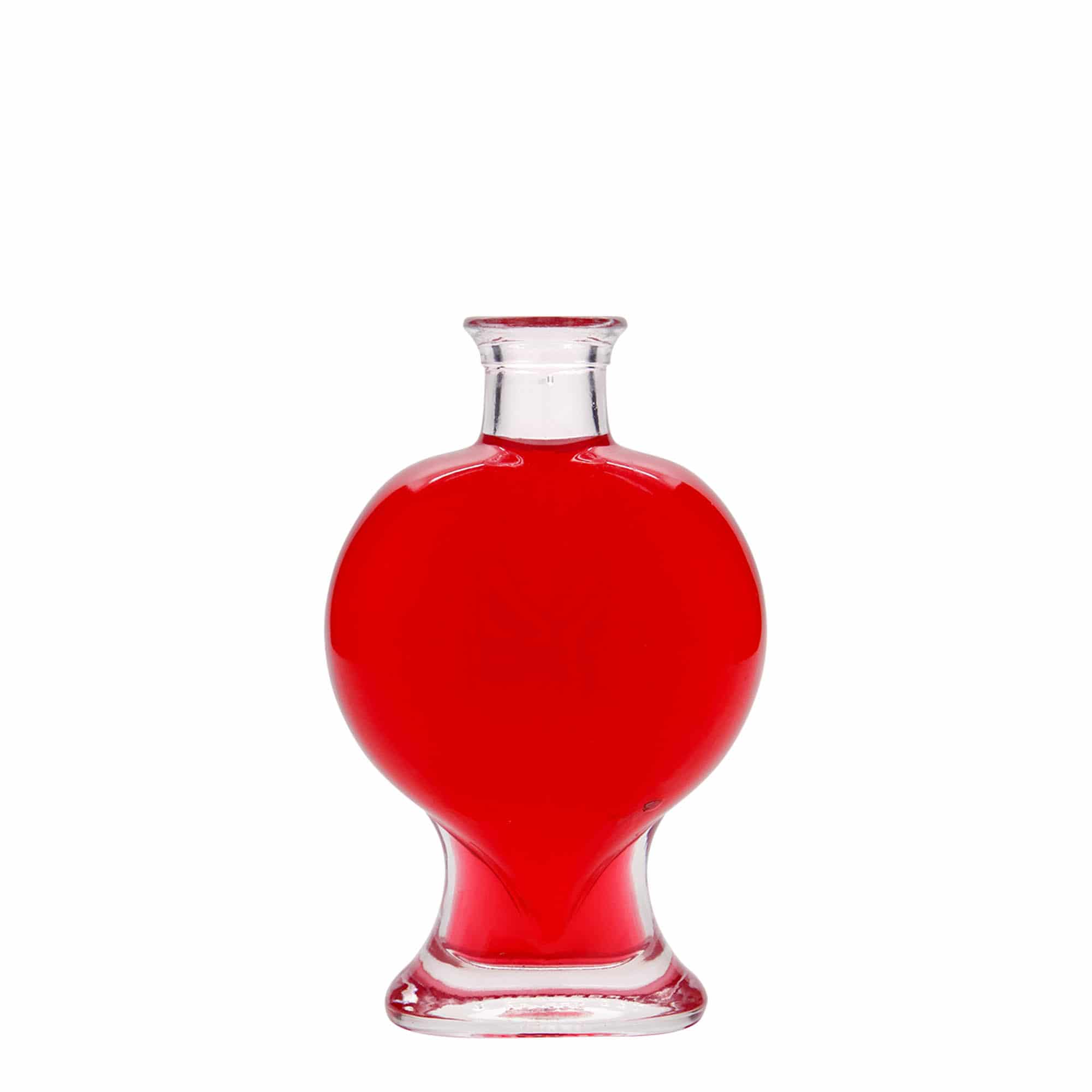 200 ml glazen fles 'Hart', opening: kurk