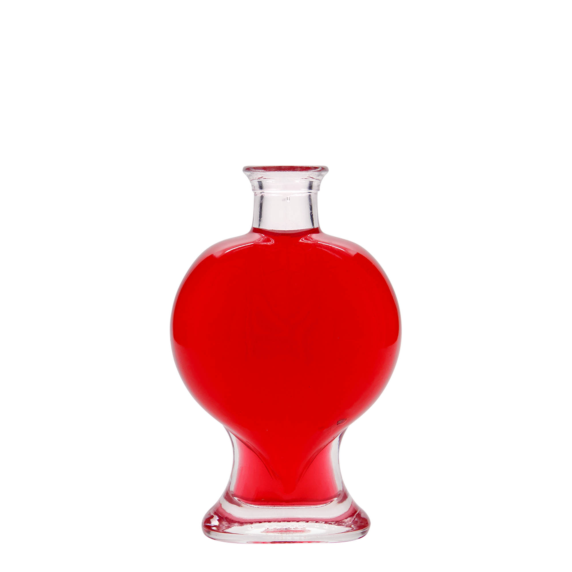 200 ml glazen fles 'Hart', opening: kurk 200 ml glazen fles 'Hart', opening: kurk