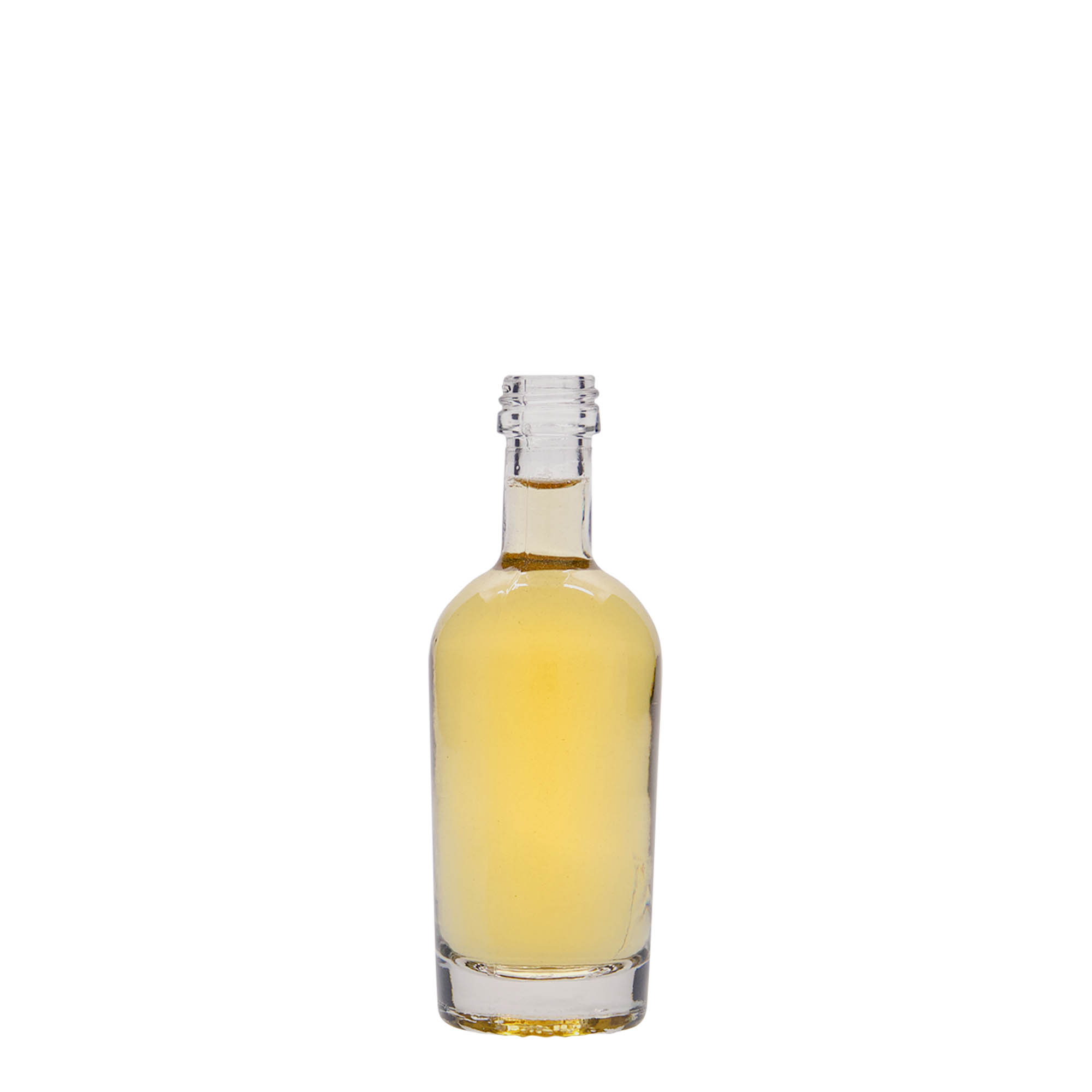 50 ml glazen fles 'Pepe', opening: PP 18 50 ml glazen fles 'Pepe', opening: PP 18
